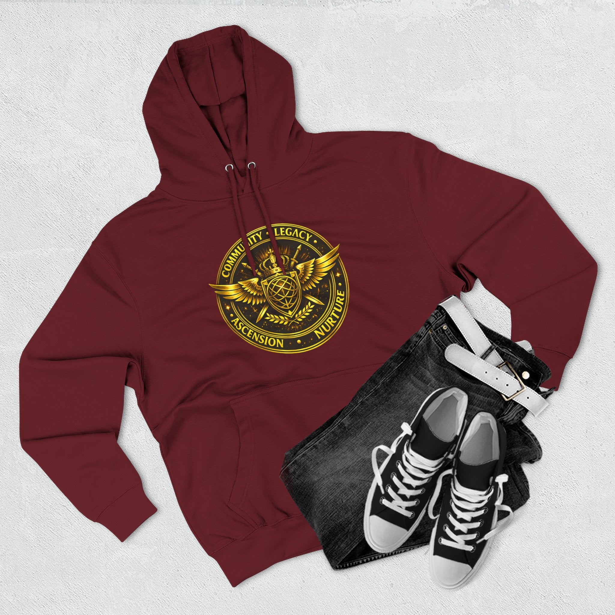 Hoodie - Golden Esoteric Crest Graphic Hoodie (Clan-Destiny)