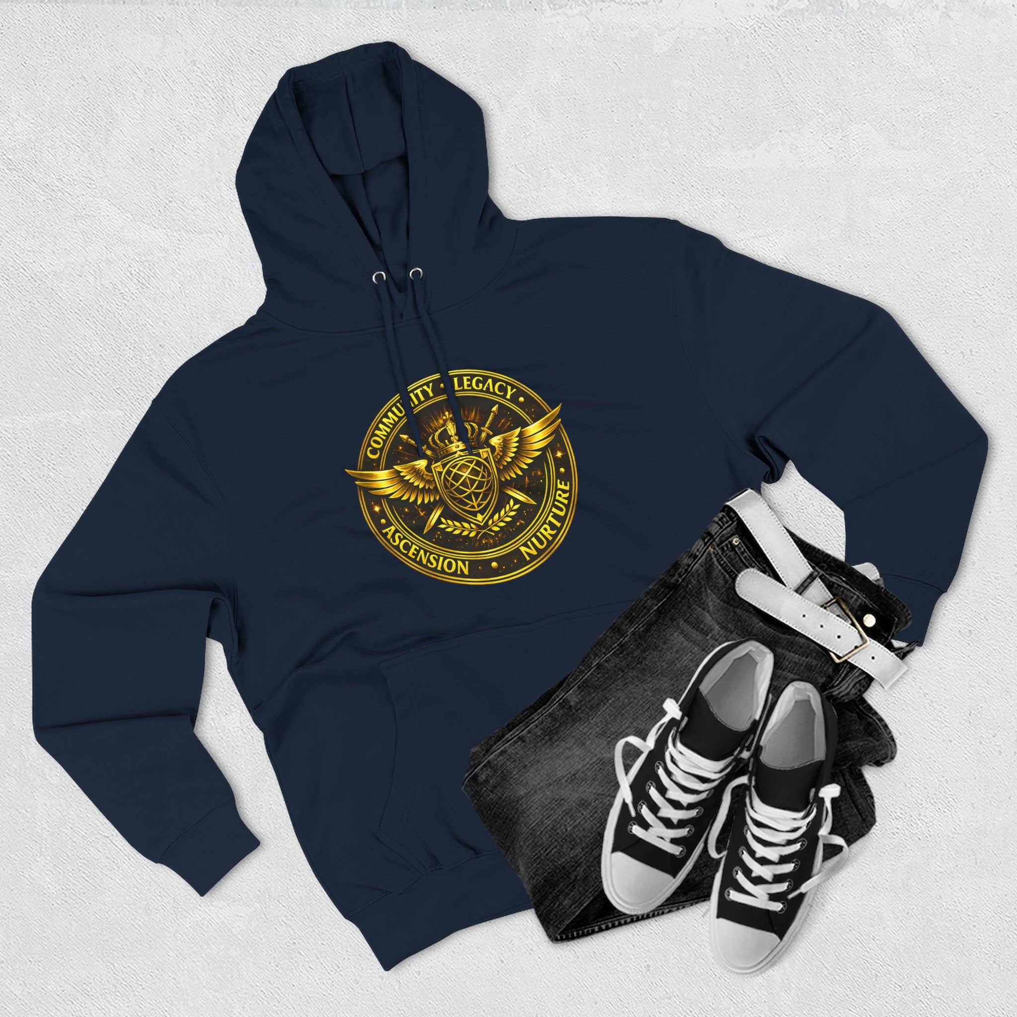 Hoodie - Golden Esoteric Crest Graphic Hoodie (Clan-Destiny)