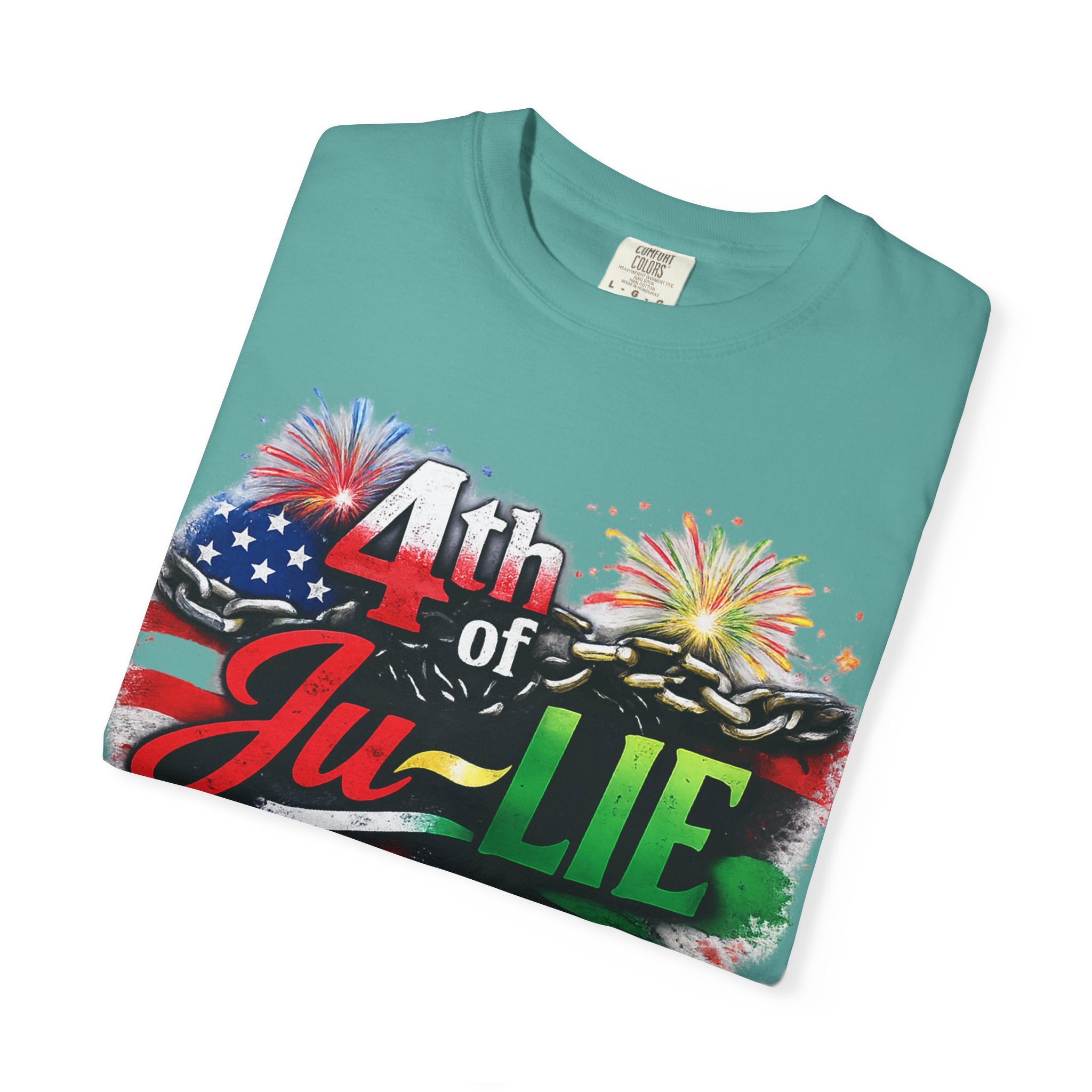 4th of Ju-LIE Graphic T-Shirt – Patriotic Fireworks Independence Day Tee