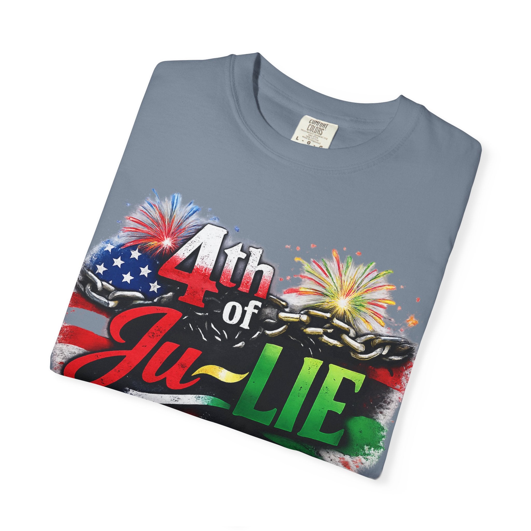 4th of Ju-LIE Graphic T-Shirt – Patriotic Fireworks Independence Day Tee