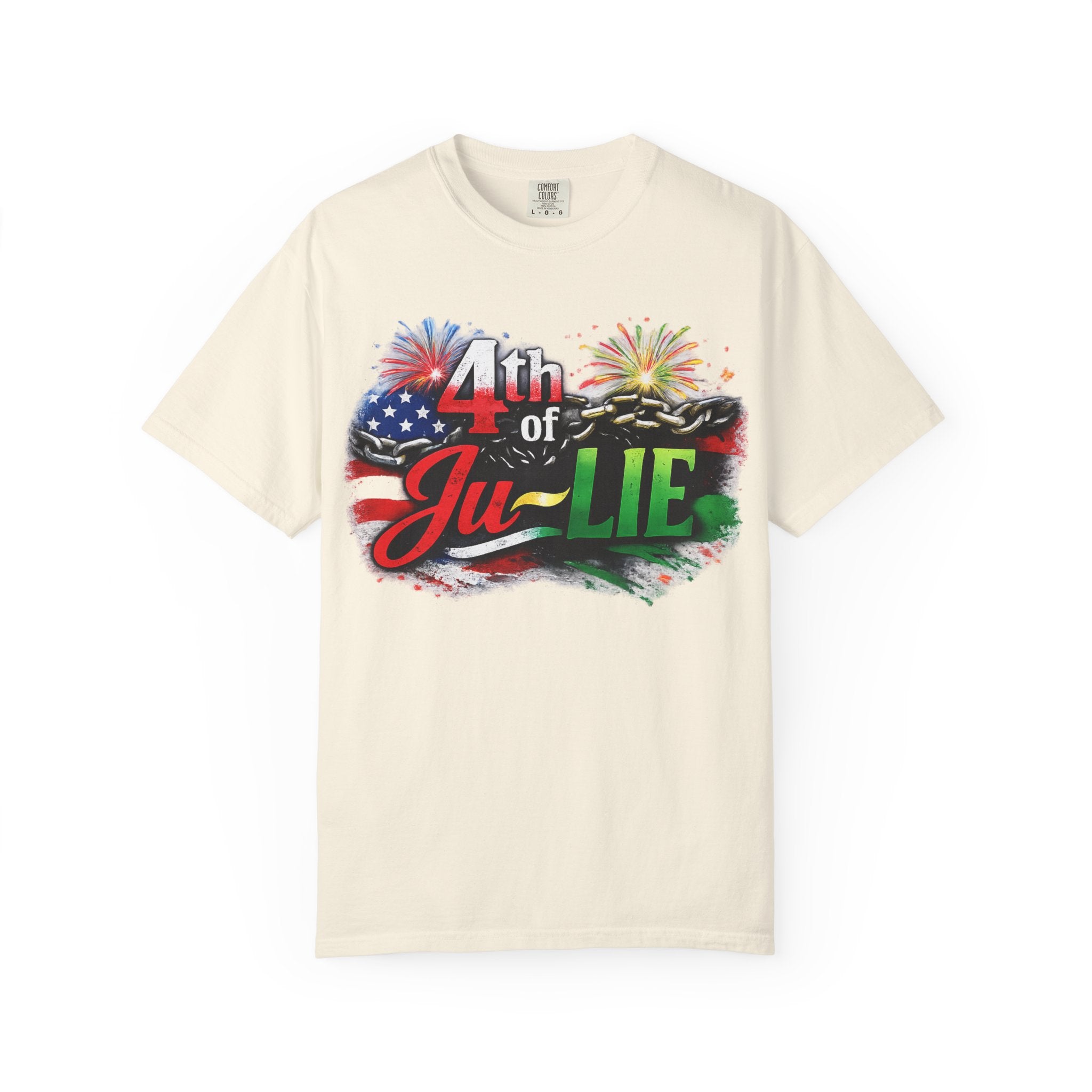 4th of Ju-LIE Graphic T-Shirt – Patriotic Fireworks Independence Day Tee