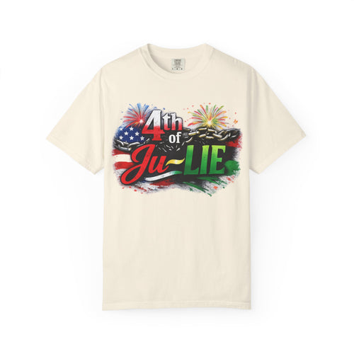 4th of Ju-LIE Graphic T-Shirt – Patriotic Fireworks Independence Day Tee