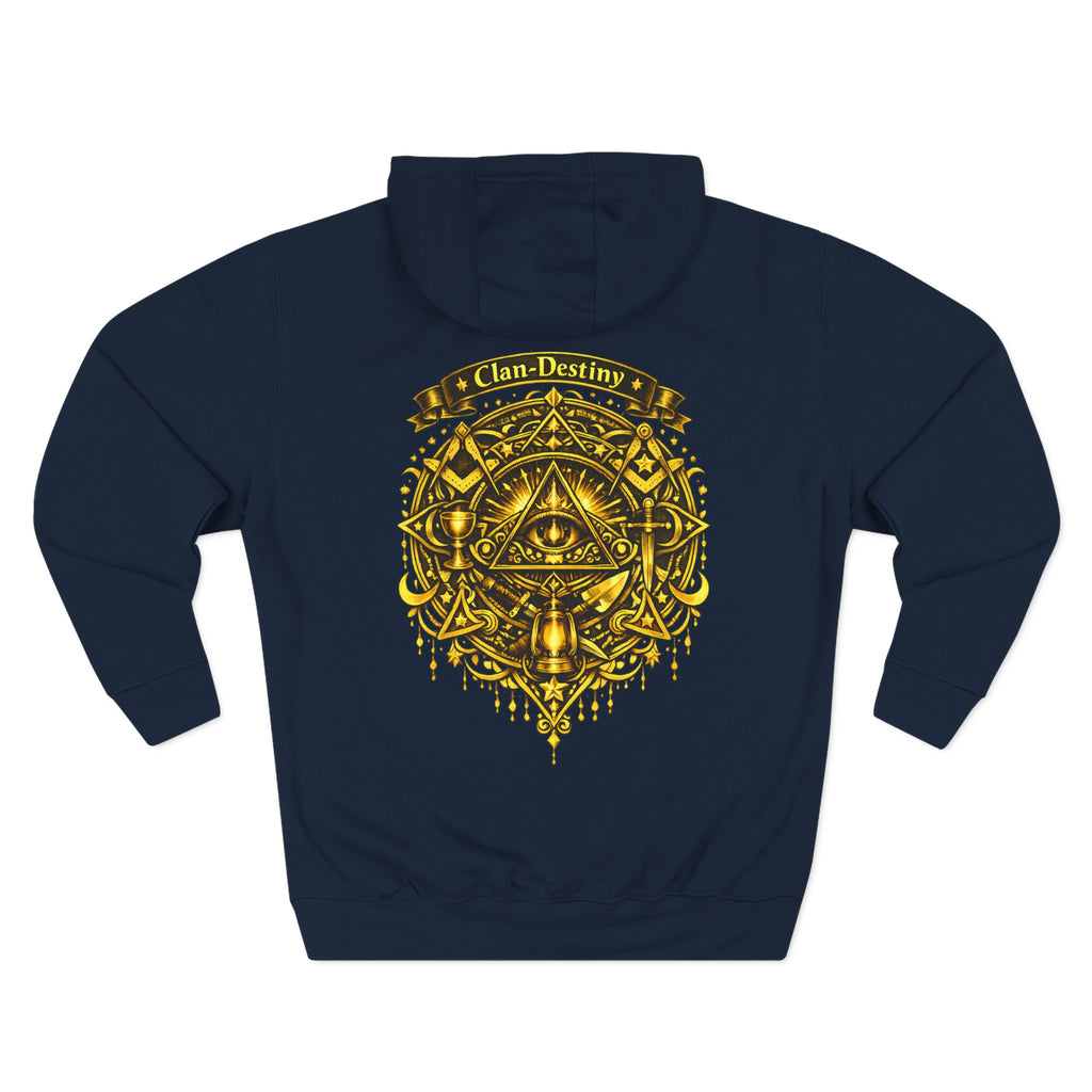 Hoodie - Golden Esoteric Crest Graphic Hoodie (Clan-Destiny)