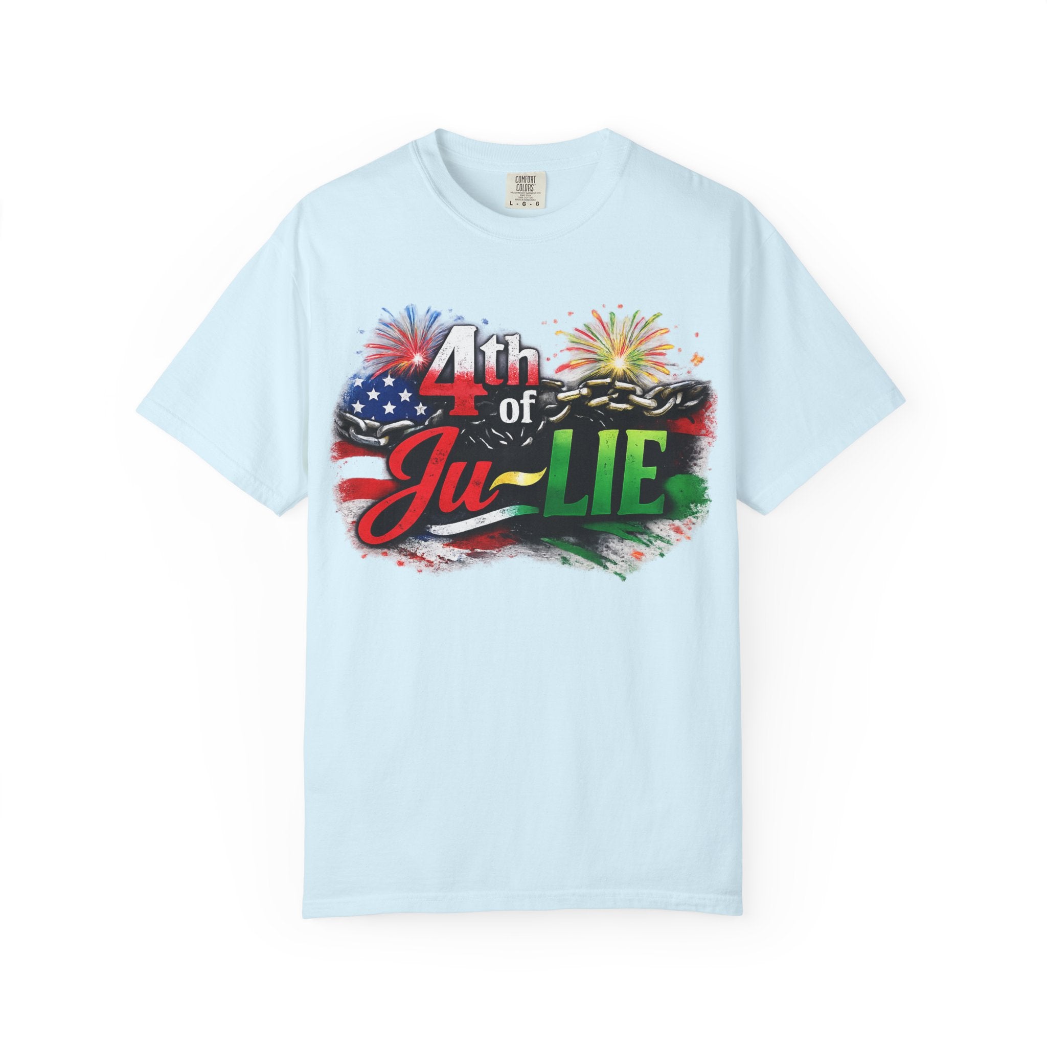 4th of Ju-LIE Graphic T-Shirt – Patriotic Fireworks Independence Day Tee