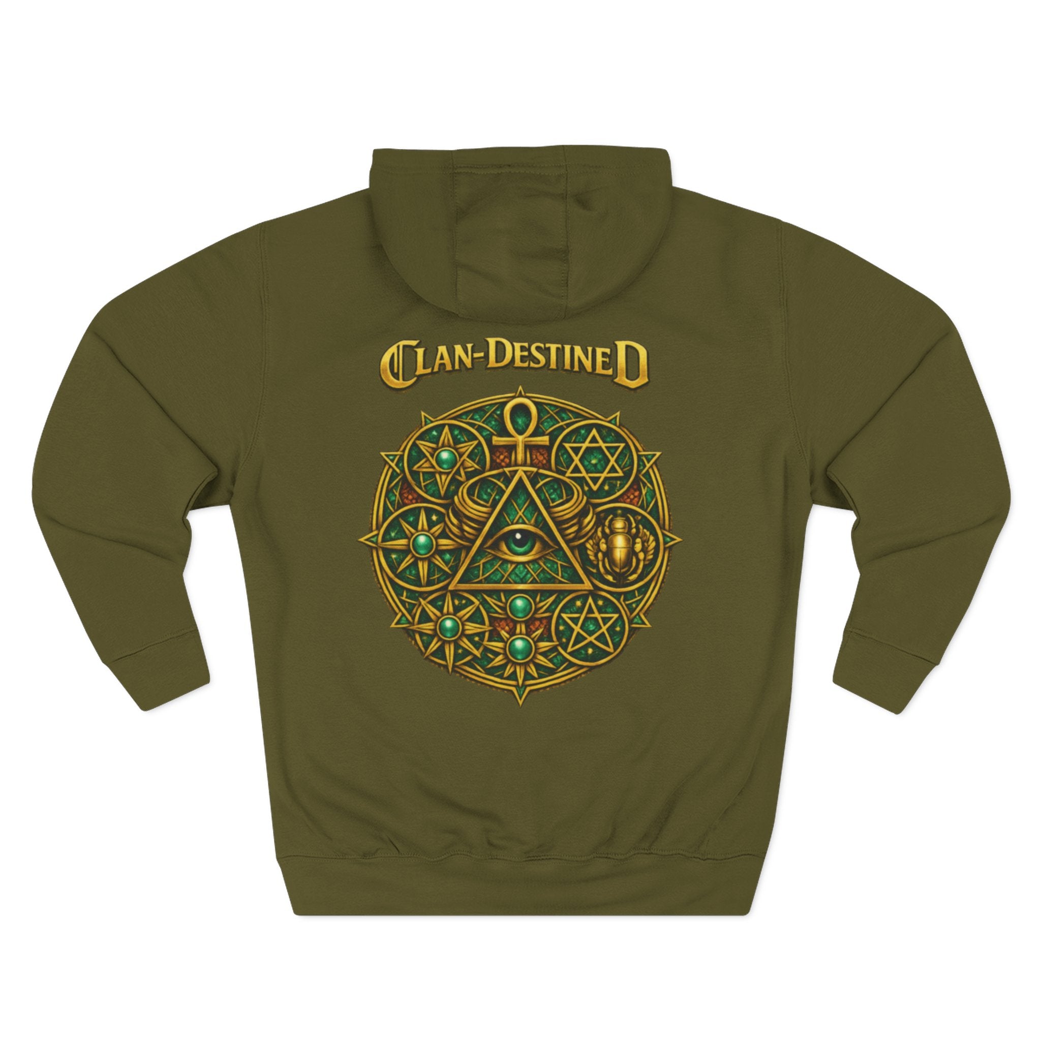Occult Triangle Hoodie — Mystical All-Seeing Eye Fleece Pullover