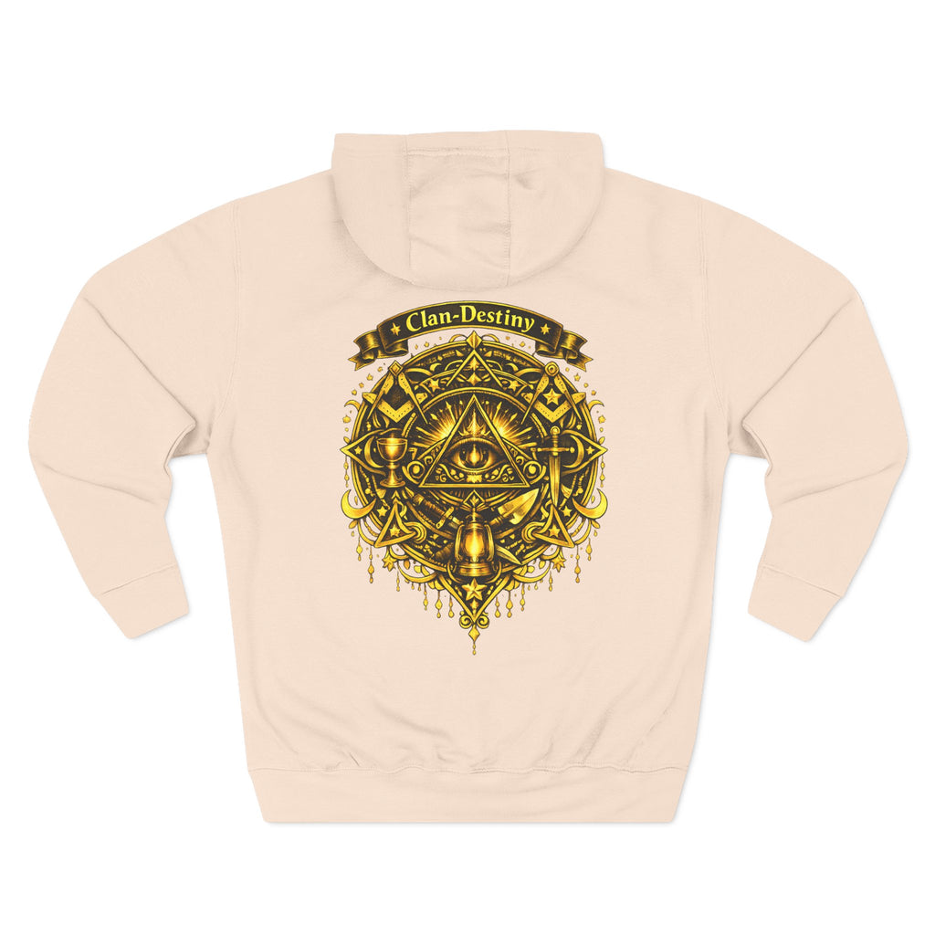 Hoodie - Golden Esoteric Crest Graphic Hoodie (Clan-Destiny)