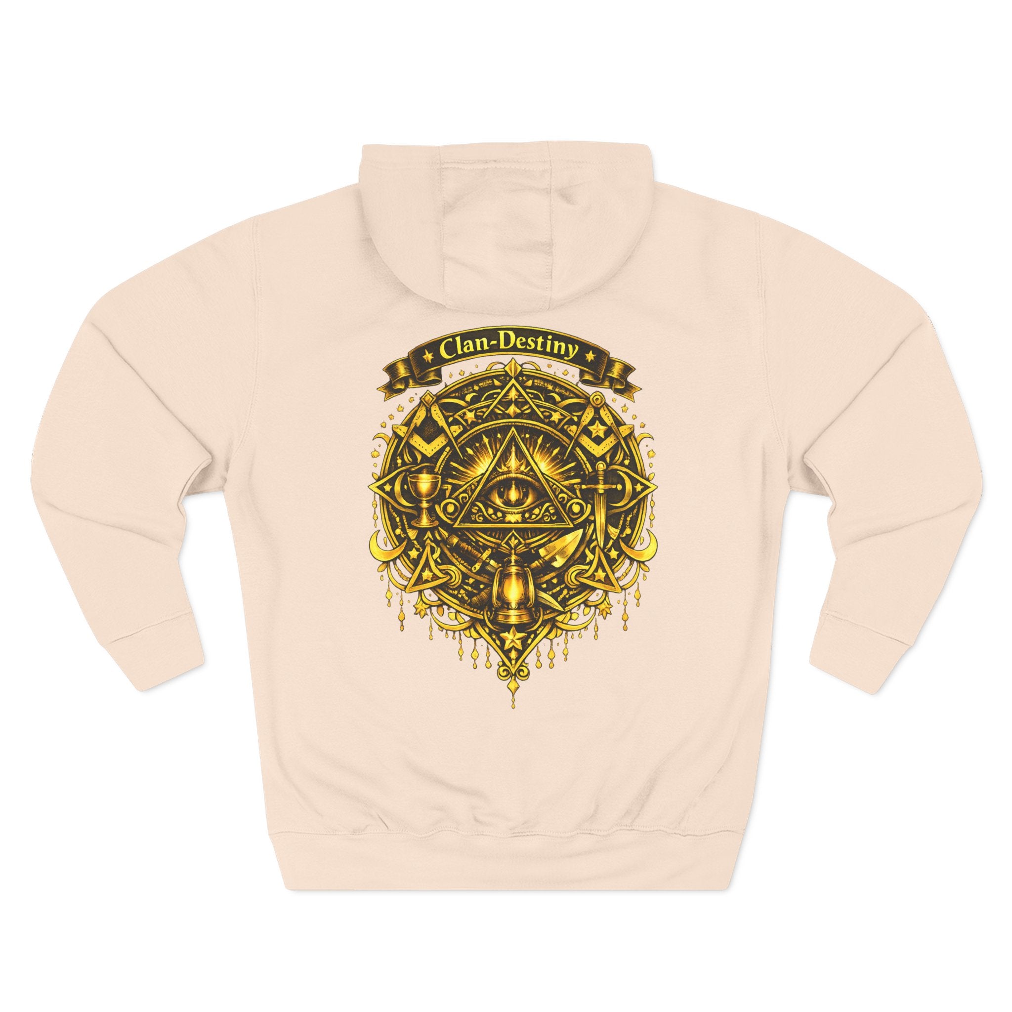 Hoodie - Golden Esoteric Crest Graphic Hoodie (Clan-Destiny)