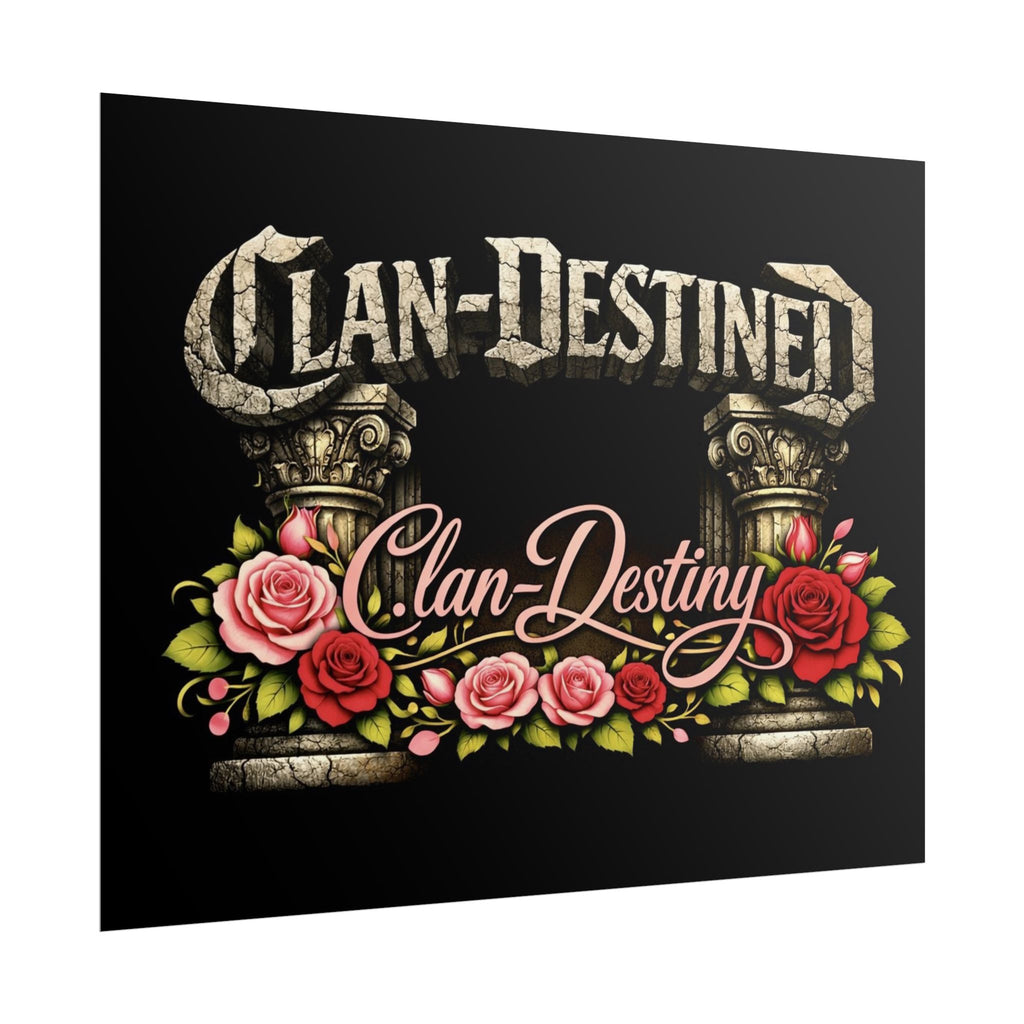 Clan-Destined Floral Poster — Rolled Decorative Wall Art