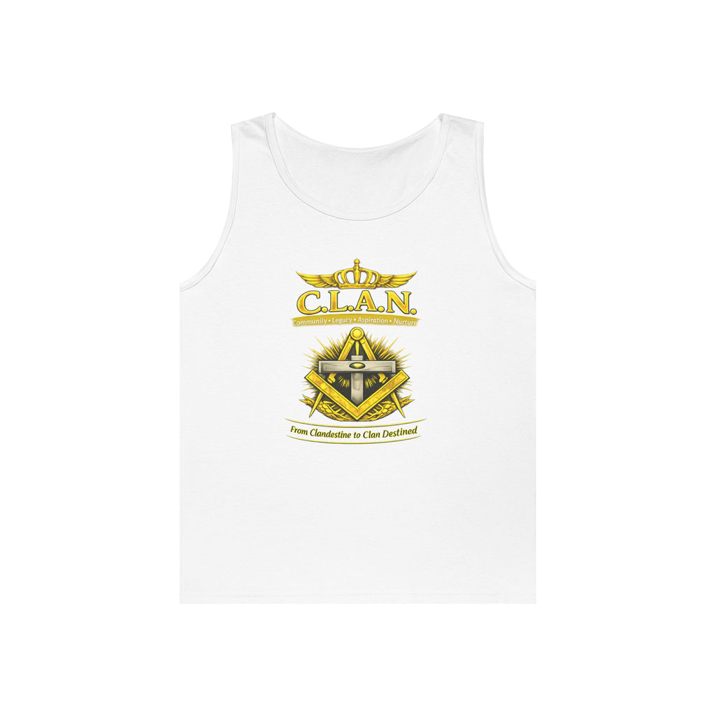 Clan Destiny Phoenix Tank Top — 'CLAN' Emblem Gaming Crest