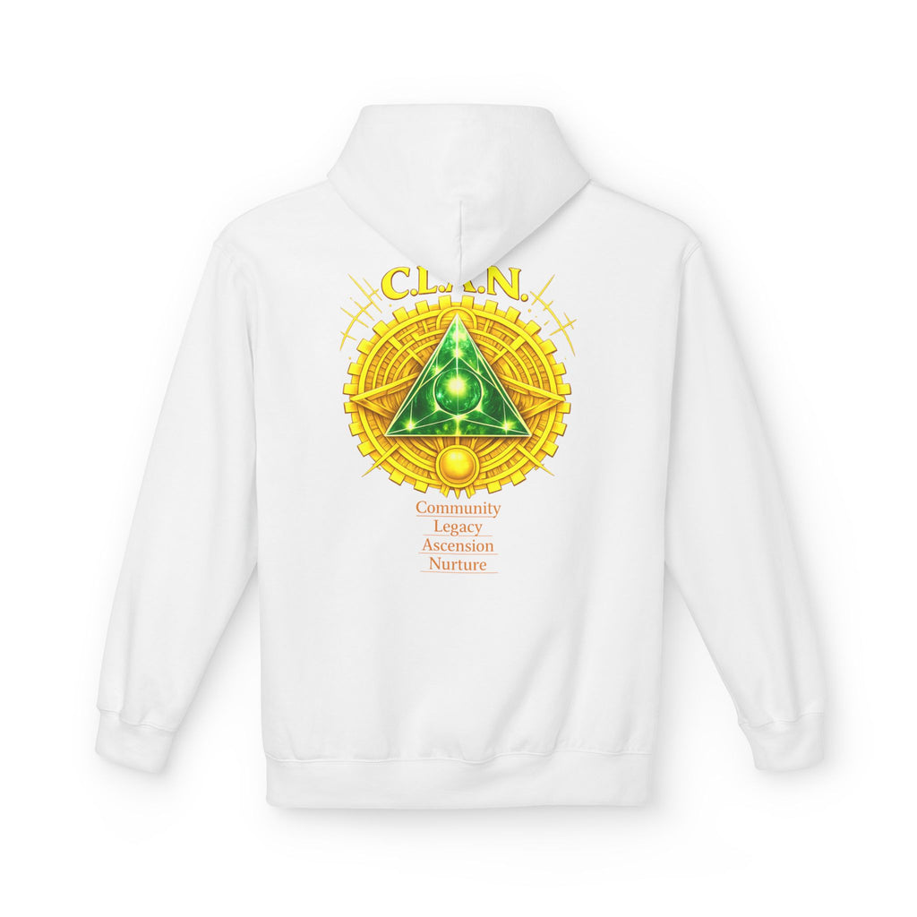 Clan Emblem Hoodie — Gold & Emerald Symbol Pullover