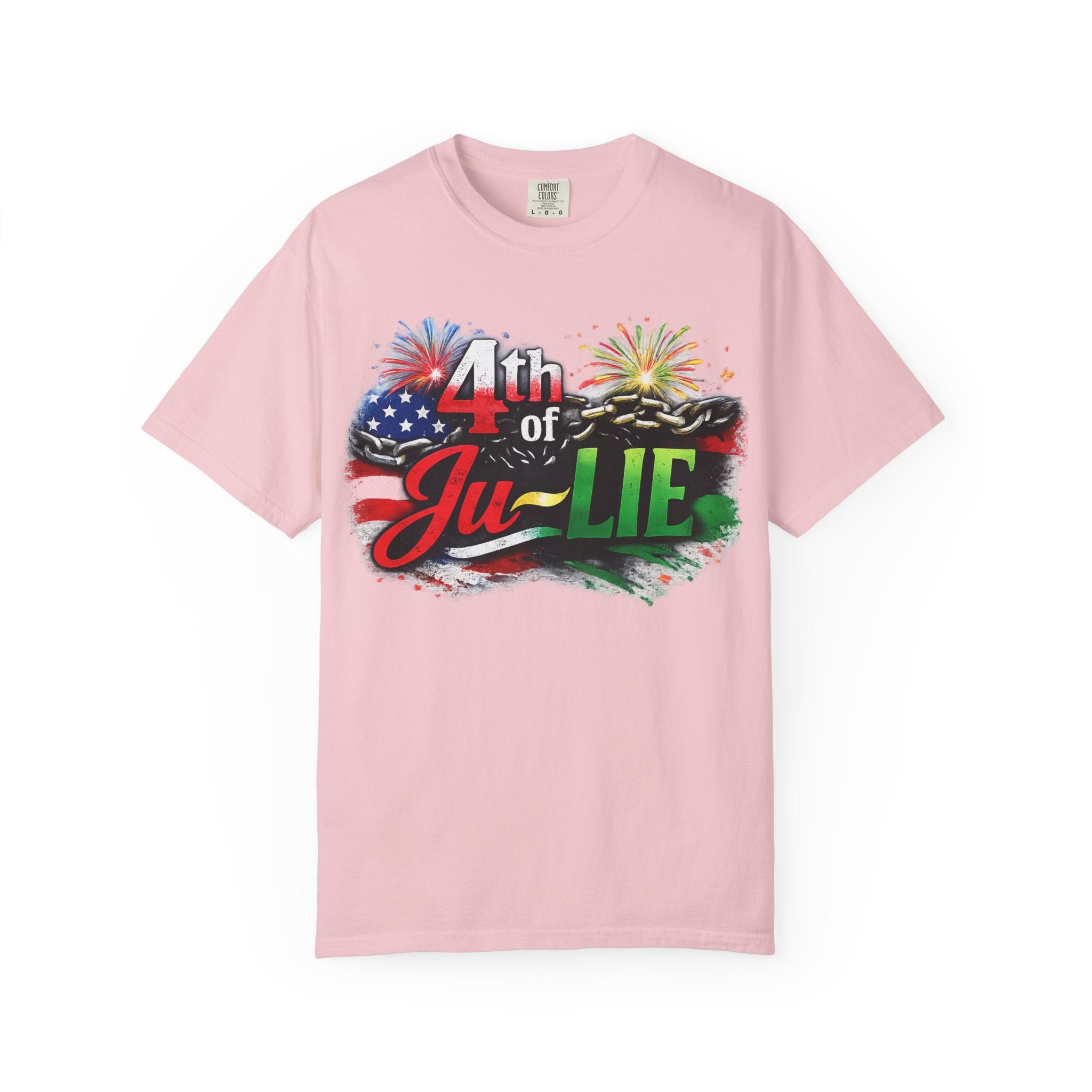 4th of Ju-LIE Graphic T-Shirt – Patriotic Fireworks Independence Day Tee