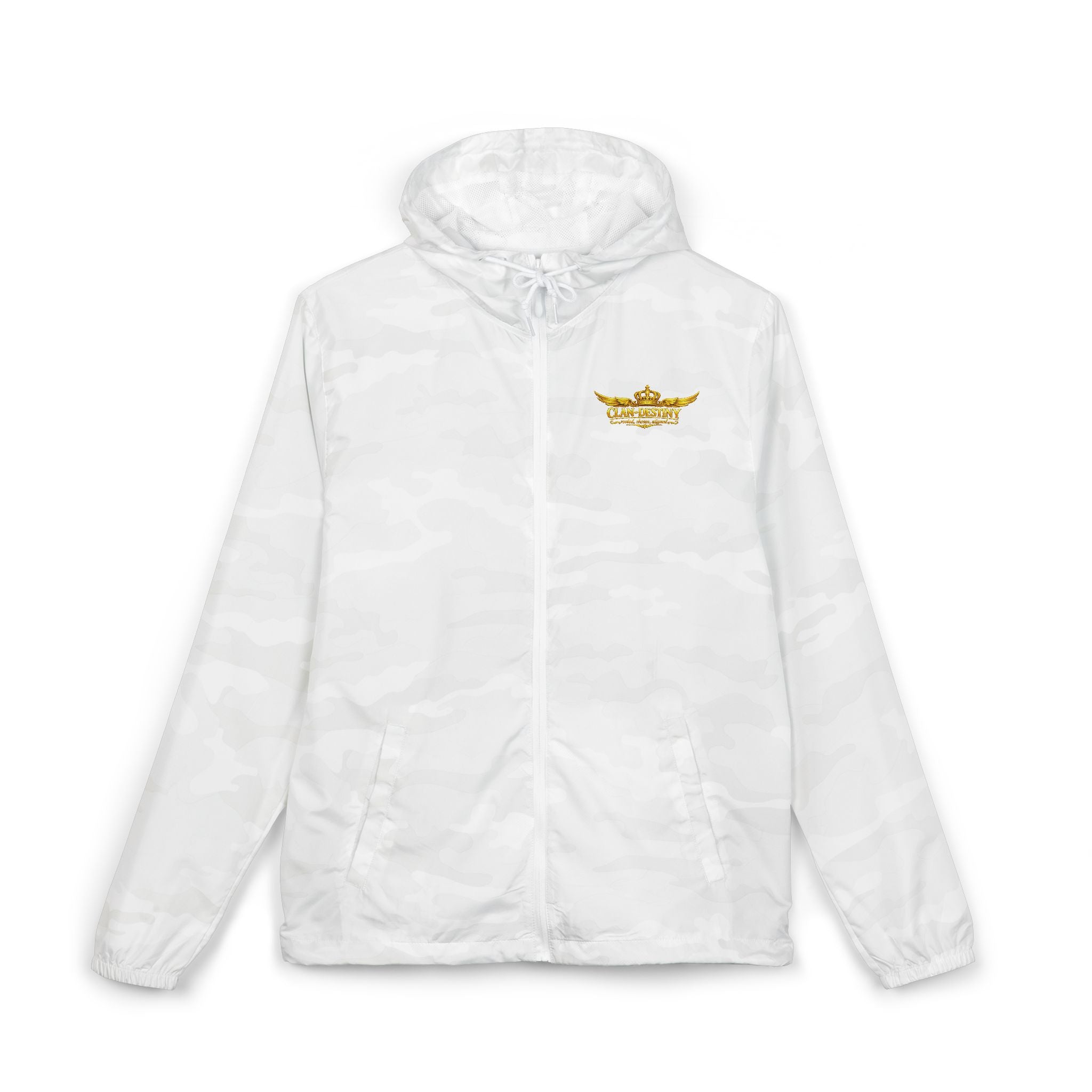 Windbreaker Jacket — Golden Laurel Crest Pocket Logo