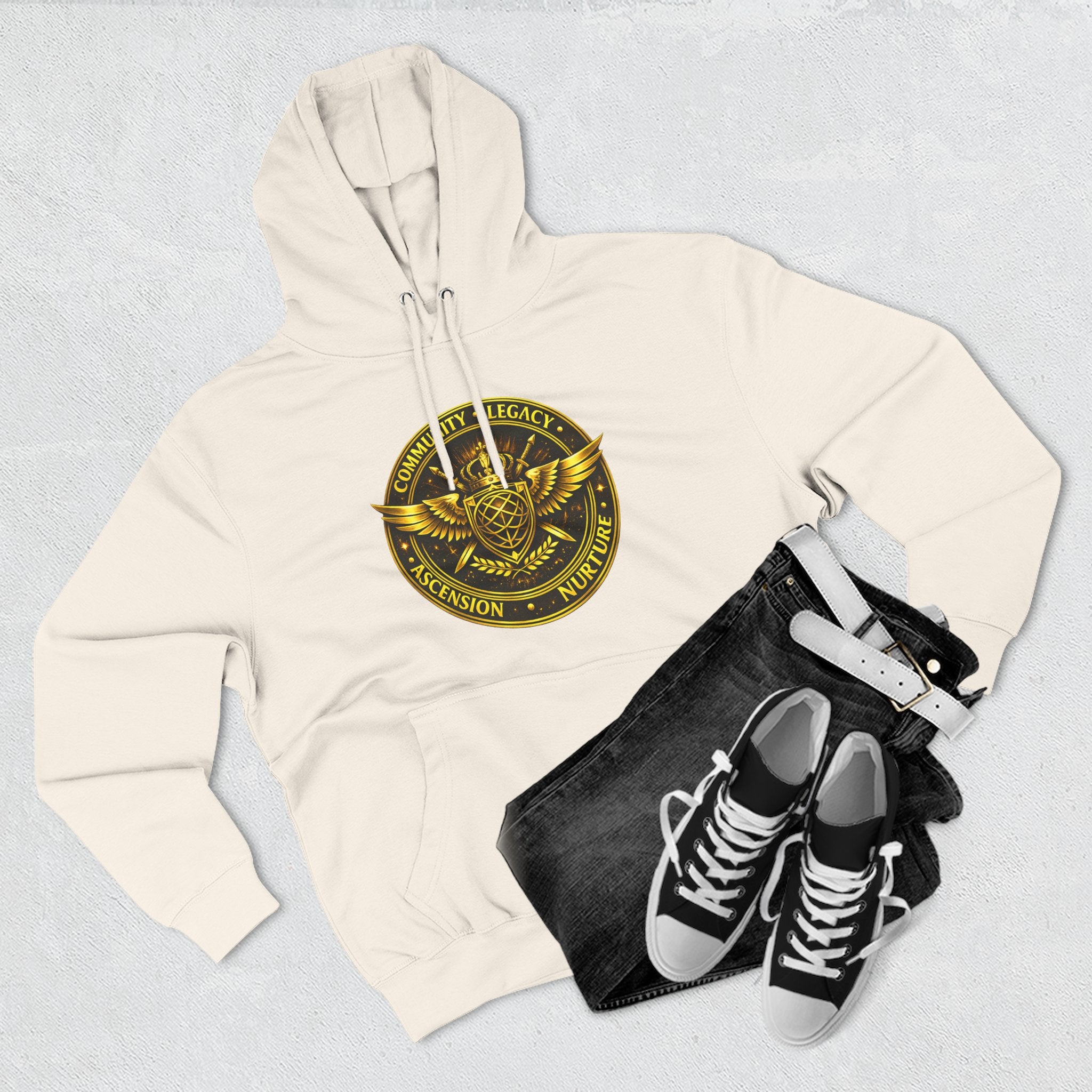 Hoodie - Golden Esoteric Crest Graphic Hoodie (Clan-Destiny)