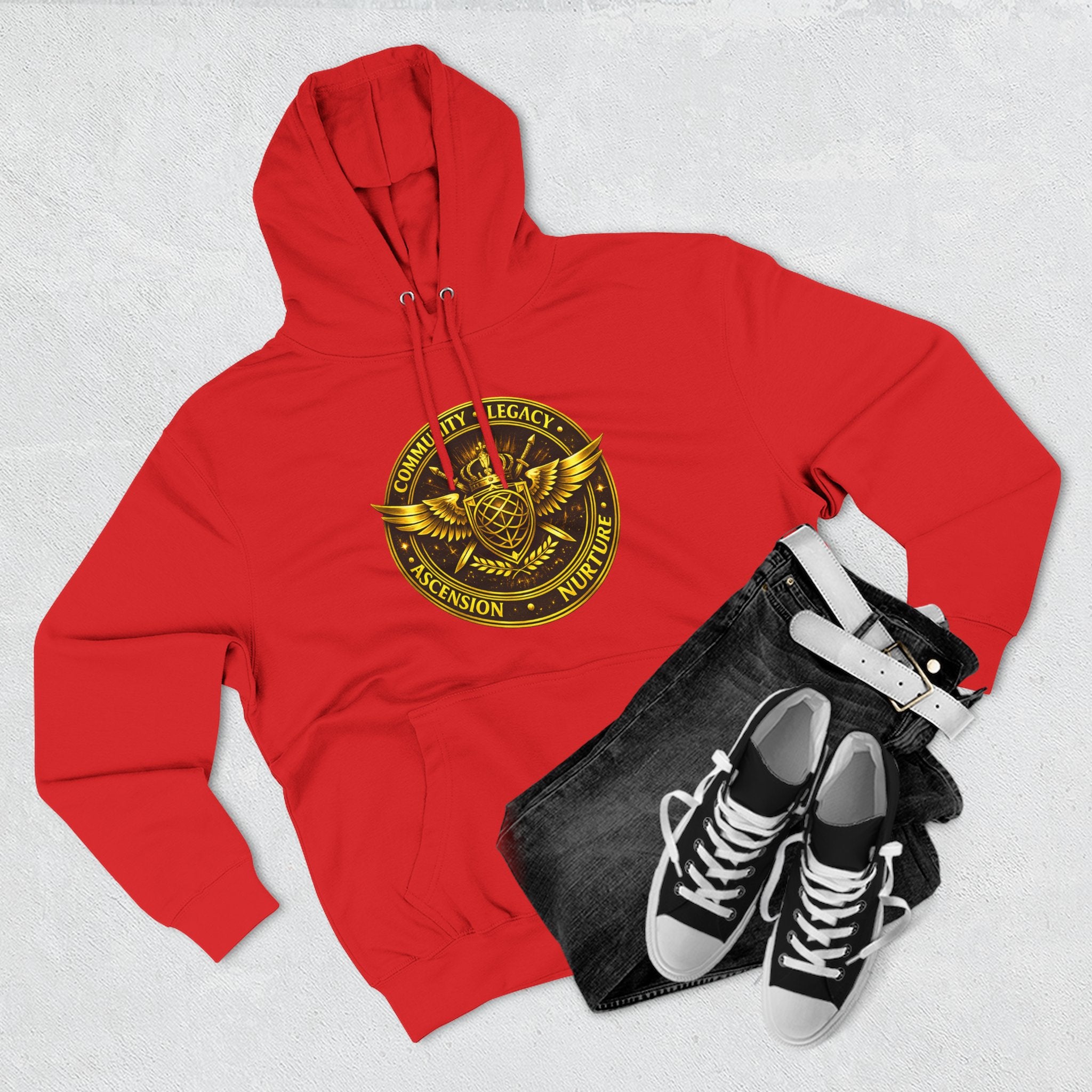 Hoodie - Golden Esoteric Crest Graphic Hoodie (Clan-Destiny)