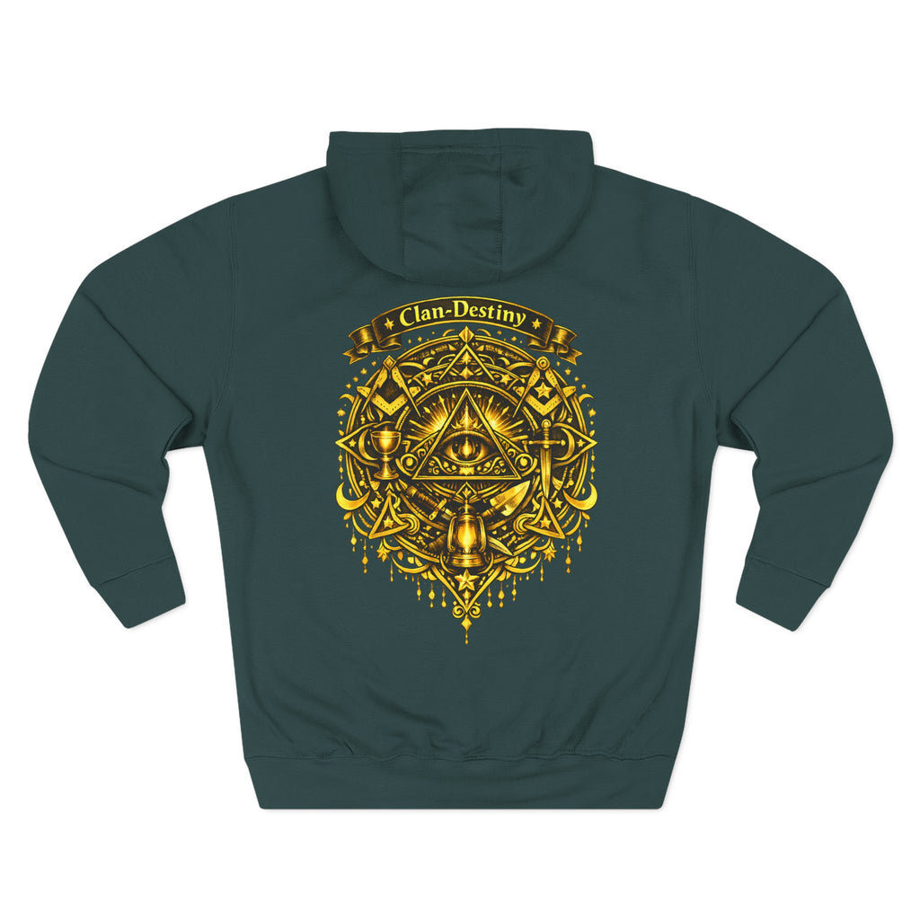 Hoodie - Golden Esoteric Crest Graphic Hoodie (Clan-Destiny)