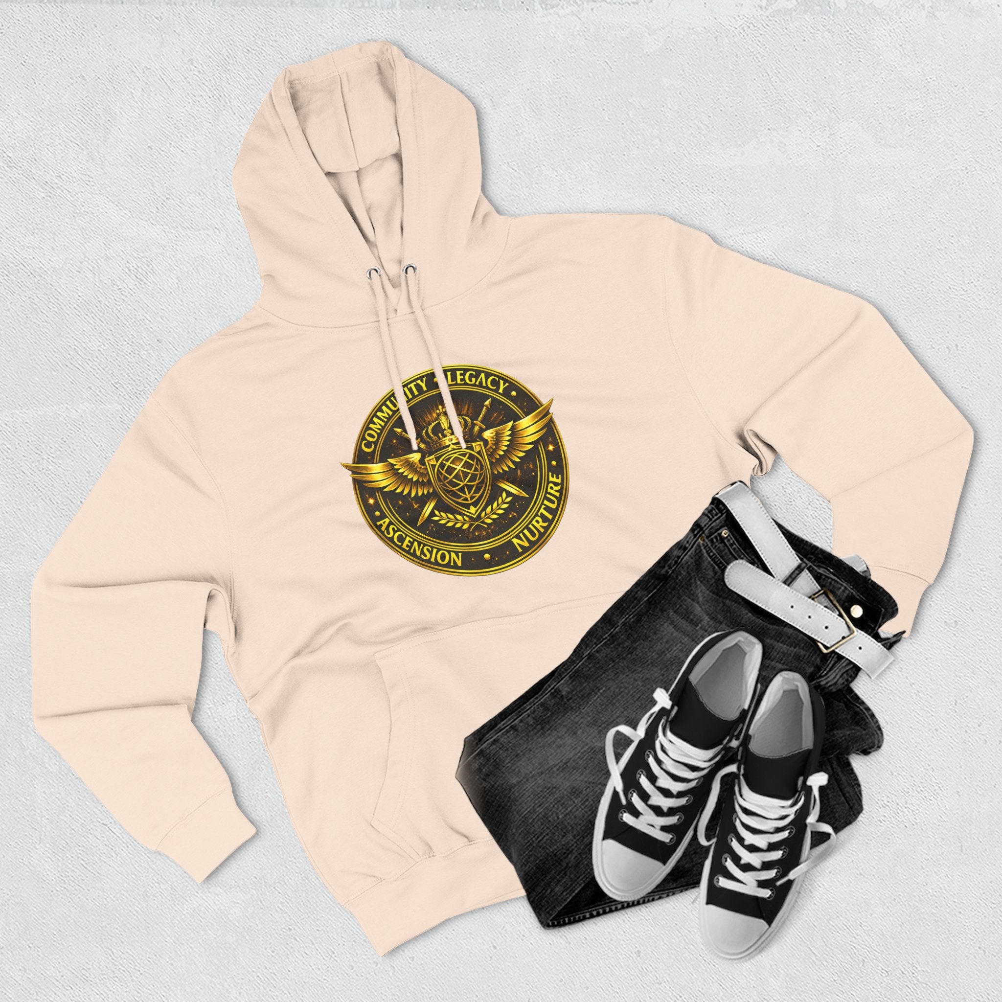 Hoodie - Golden Esoteric Crest Graphic Hoodie (Clan-Destiny)