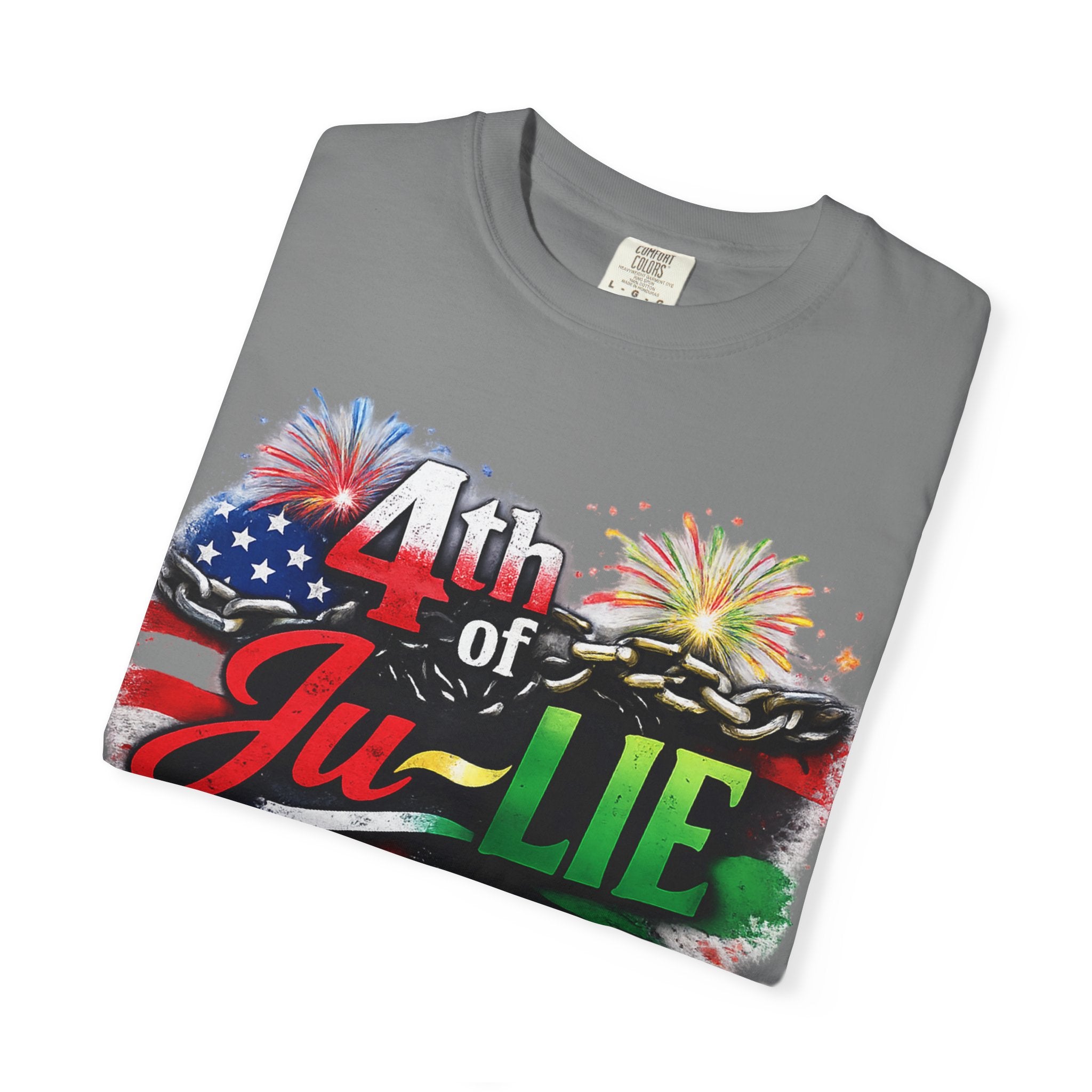 4th of Ju-LIE Graphic T-Shirt – Patriotic Fireworks Independence Day Tee