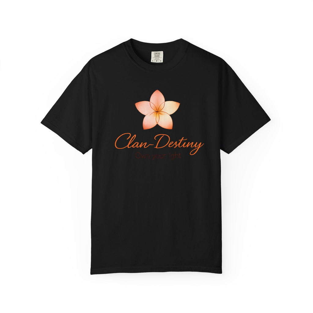 Clan-Destiny Floral Tee — "Own Your Light" Inspirational T-Shirt