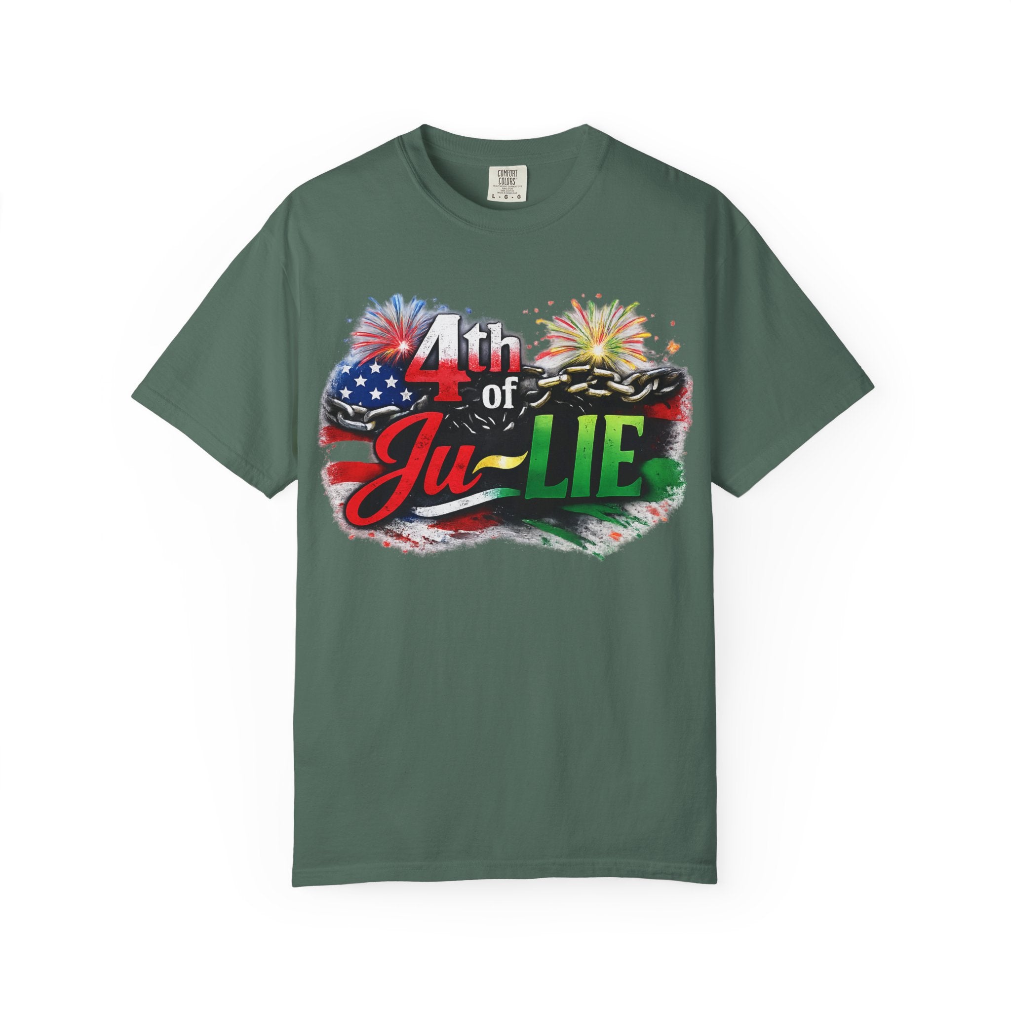 4th of Ju-LIE Graphic T-Shirt – Patriotic Fireworks Independence Day Tee