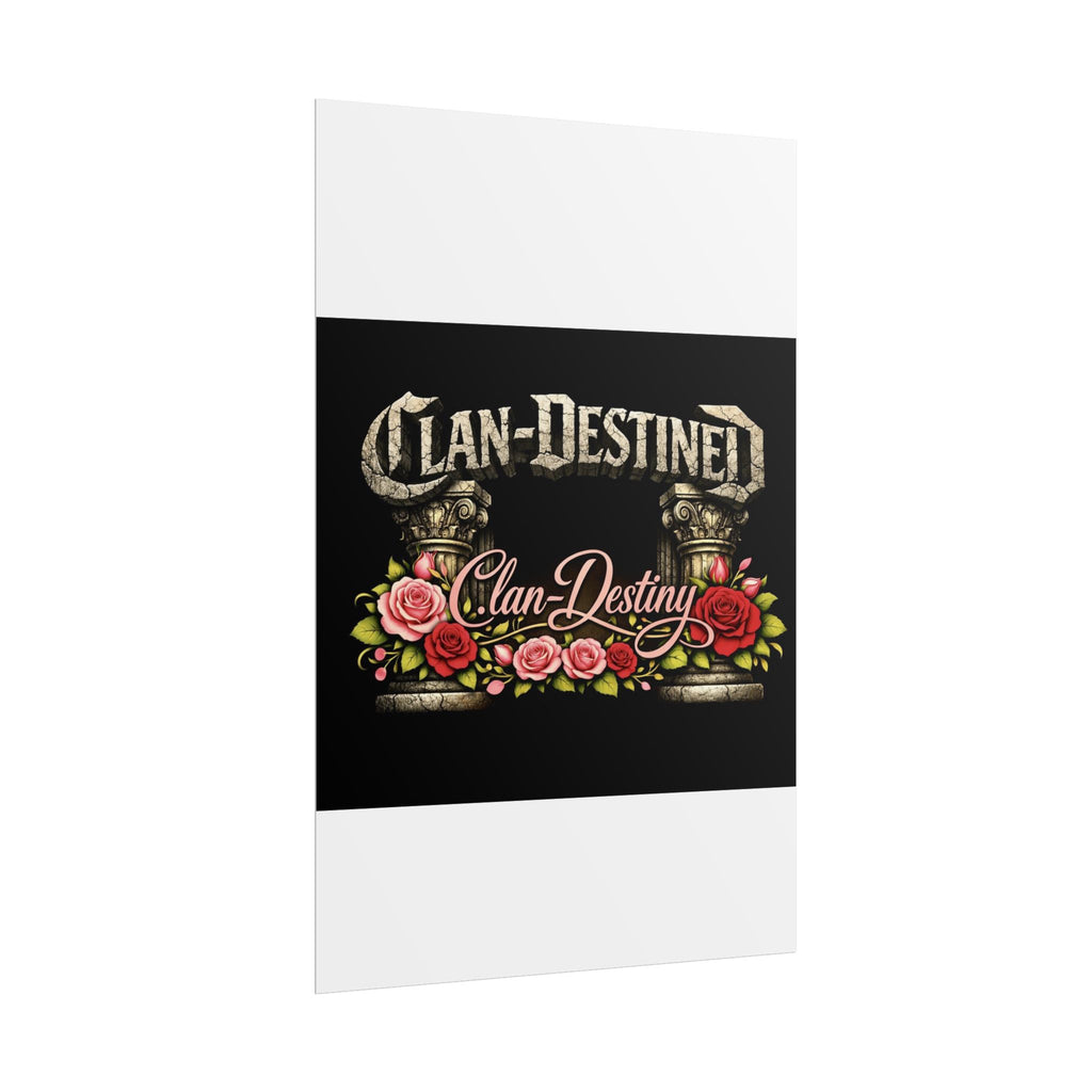 Clan-Destined Floral Poster — Rolled Decorative Wall Art