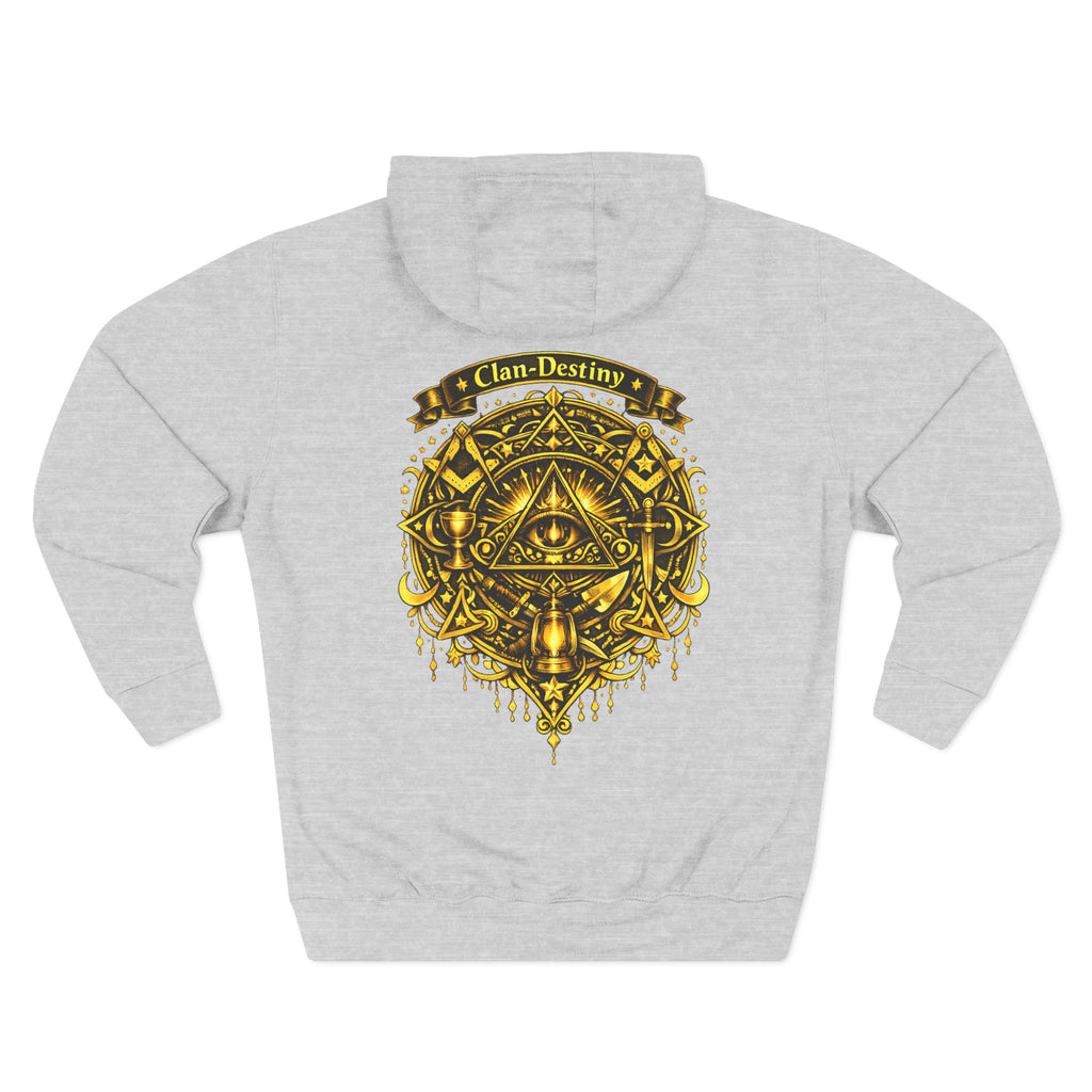 Hoodie - Golden Esoteric Crest Graphic Hoodie (Clan-Destiny)