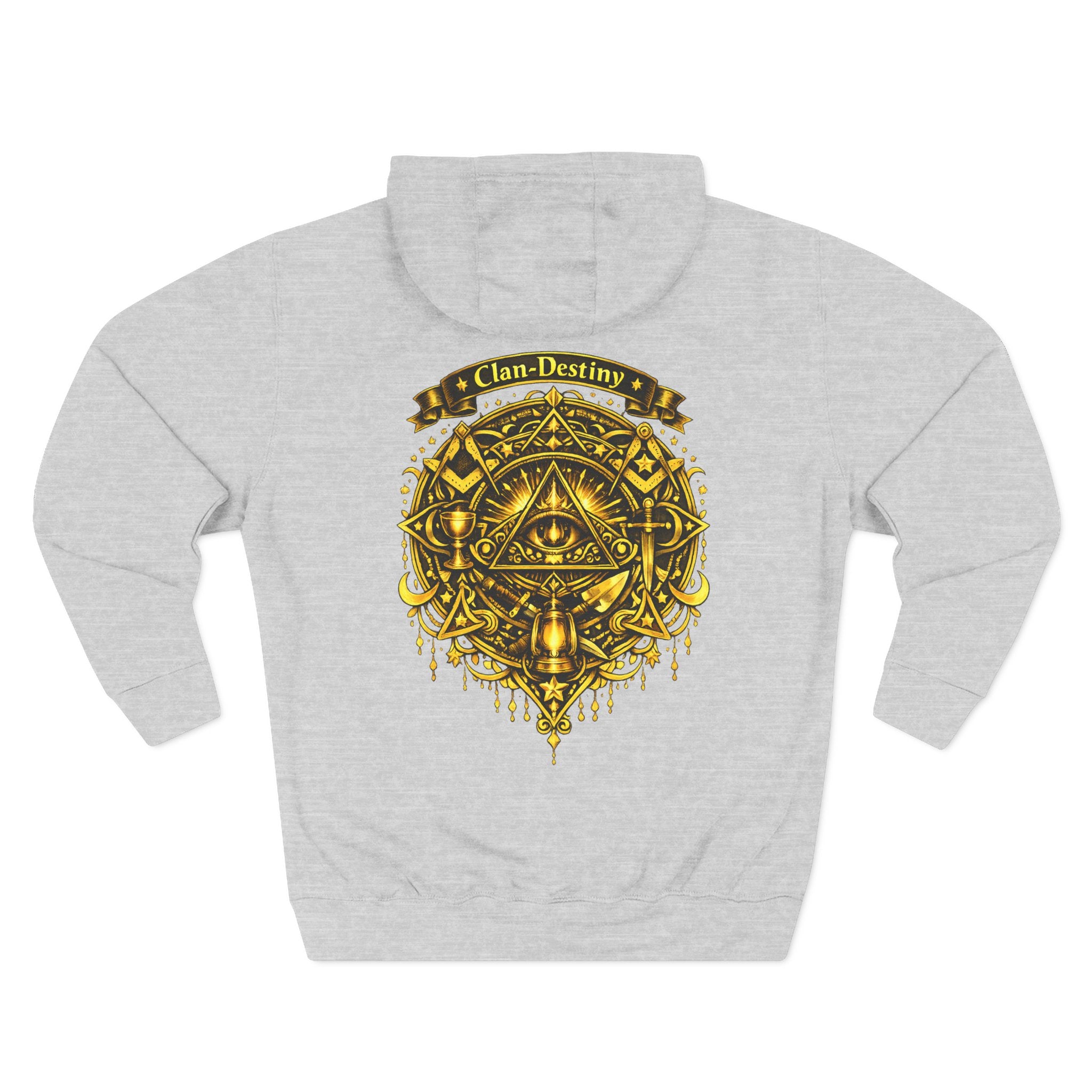 Hoodie - Golden Esoteric Crest Graphic Hoodie (Clan-Destiny)