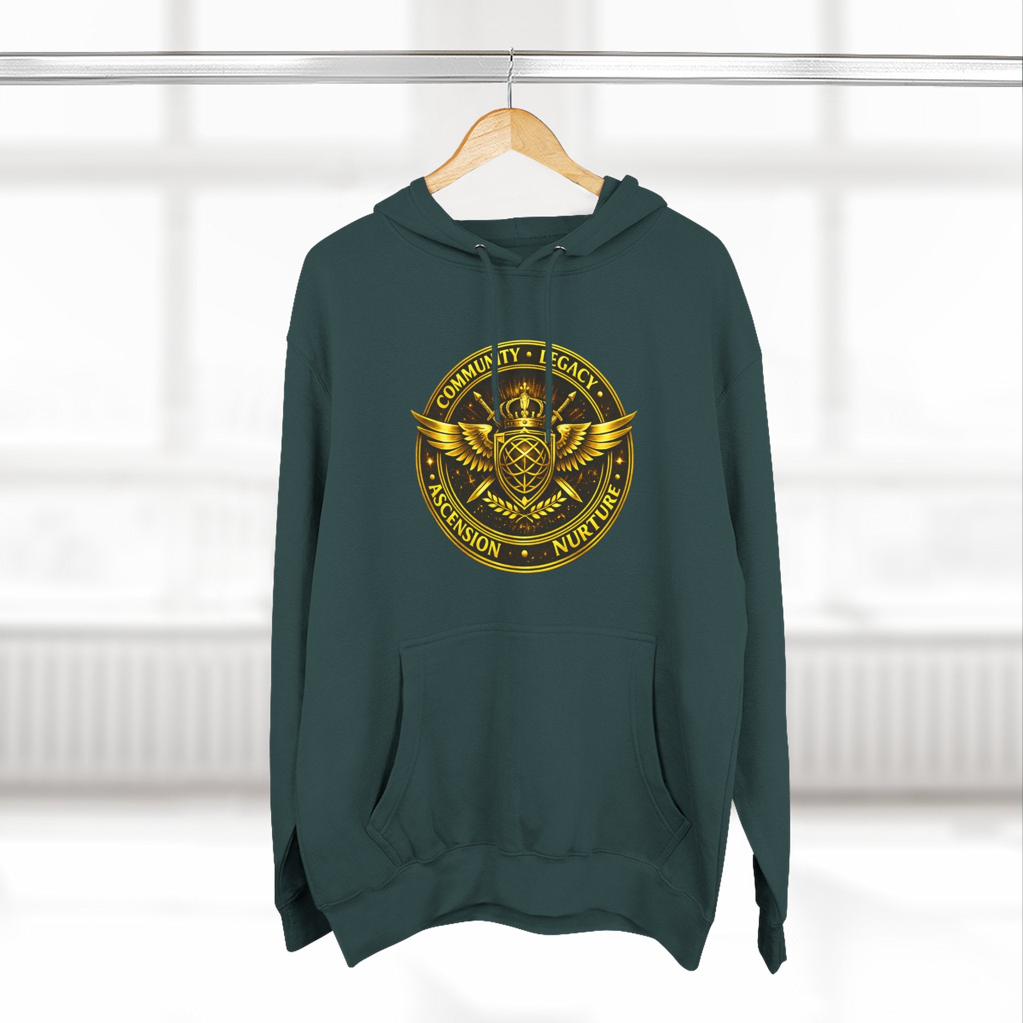 Hoodie - Golden Esoteric Crest Graphic Hoodie (Clan-Destiny)