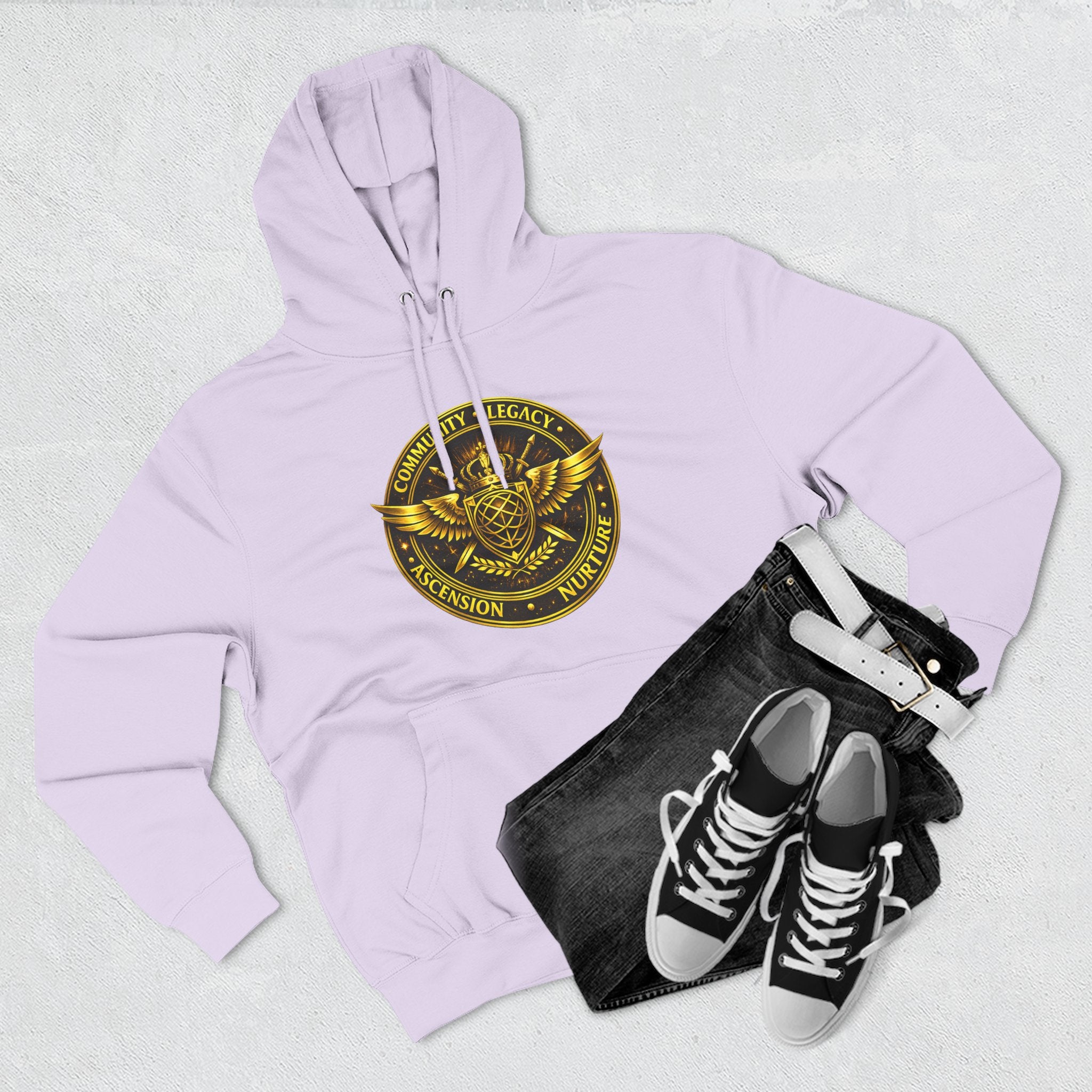 Hoodie - Golden Esoteric Crest Graphic Hoodie (Clan-Destiny)