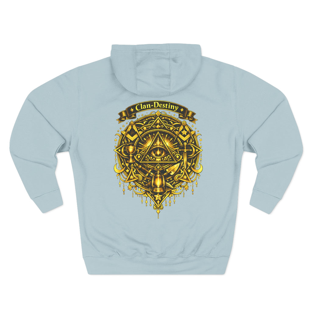 Hoodie - Golden Esoteric Crest Graphic Hoodie (Clan-Destiny)