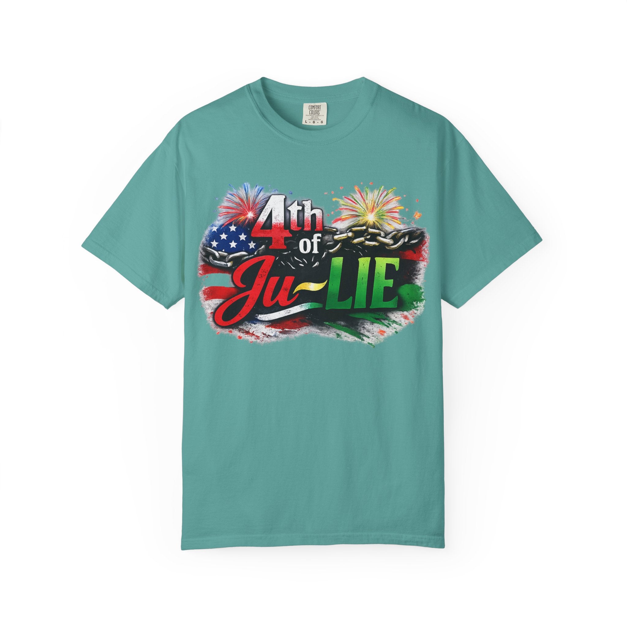 4th of Ju-LIE Graphic T-Shirt – Patriotic Fireworks Independence Day Tee
