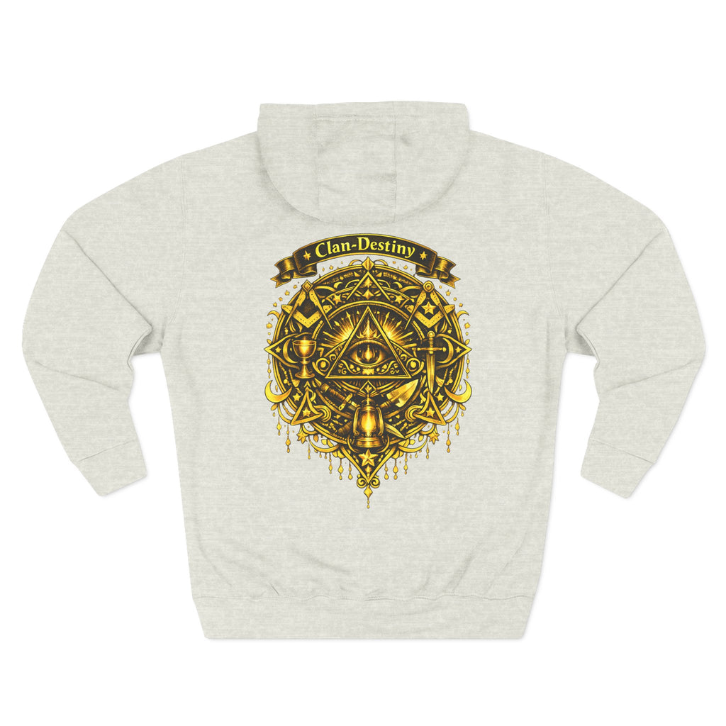 Hoodie - Golden Esoteric Crest Graphic Hoodie (Clan-Destiny)