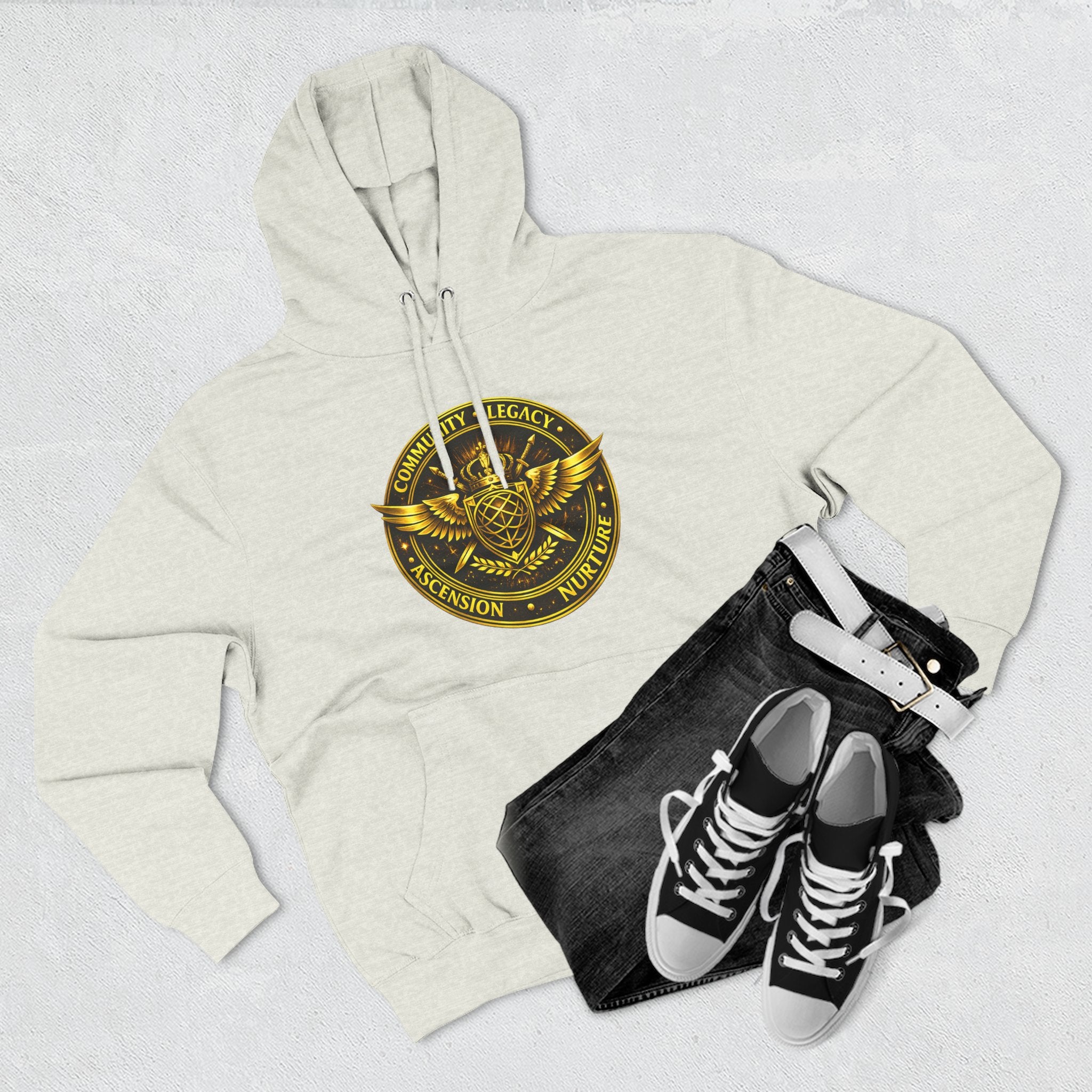 Hoodie - Golden Esoteric Crest Graphic Hoodie (Clan-Destiny)