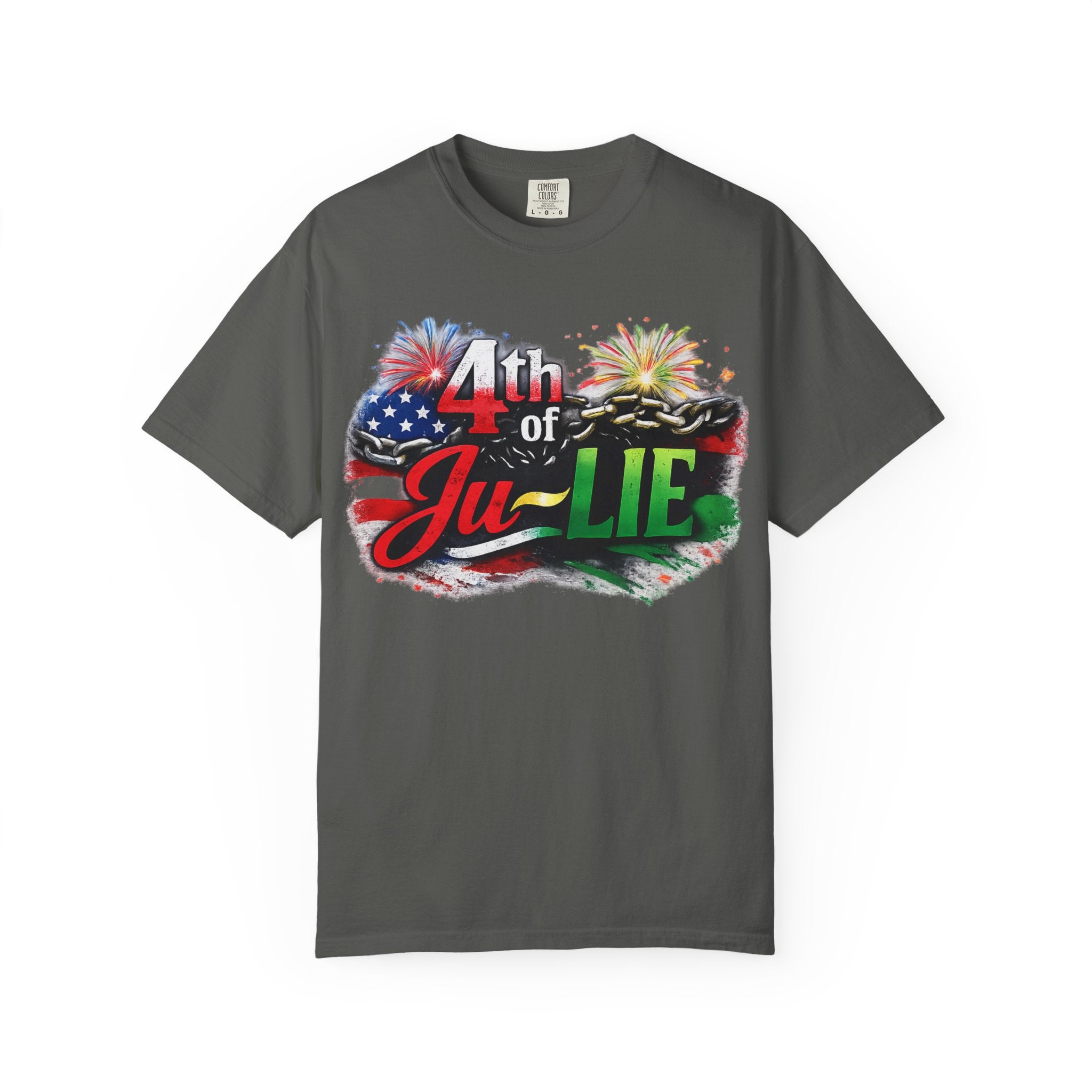 4th of Ju-LIE Graphic T-Shirt – Patriotic Fireworks Independence Day Tee