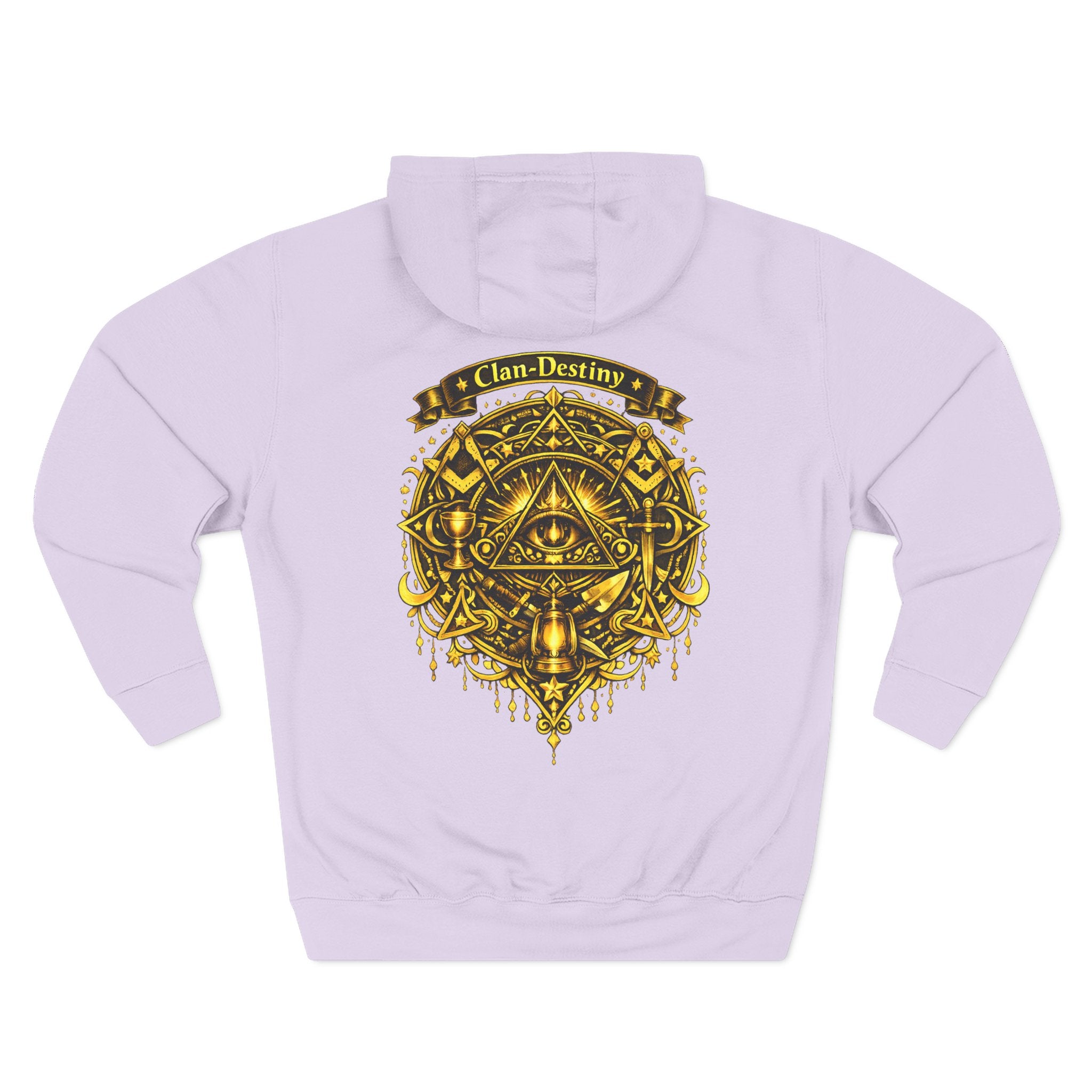 Hoodie - Golden Esoteric Crest Graphic Hoodie (Clan-Destiny)