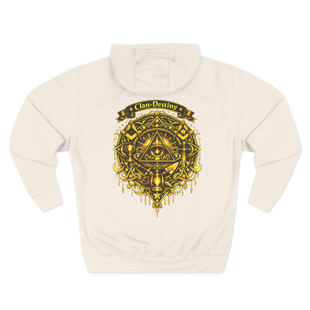 Hoodie - Golden Esoteric Crest Graphic Hoodie (Clan-Destiny)