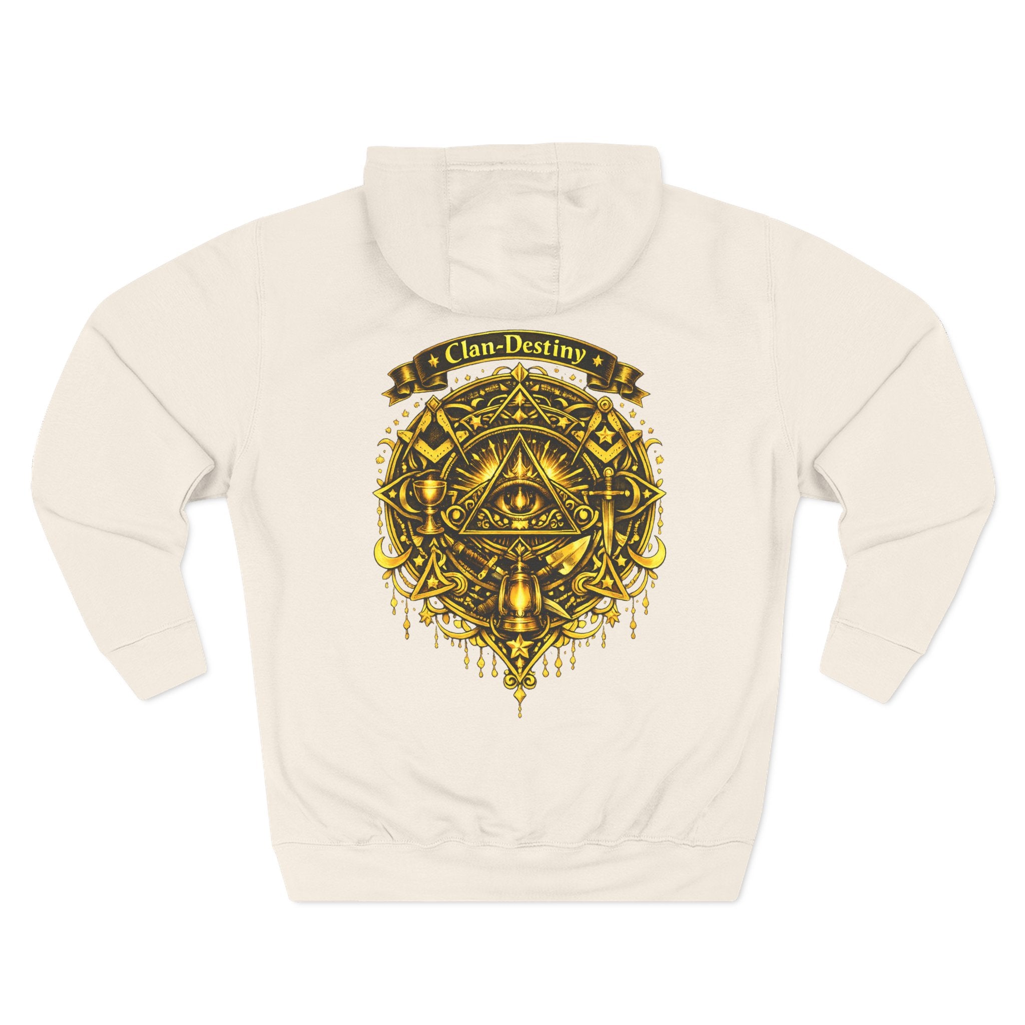 Hoodie - Golden Esoteric Crest Graphic Hoodie (Clan-Destiny)