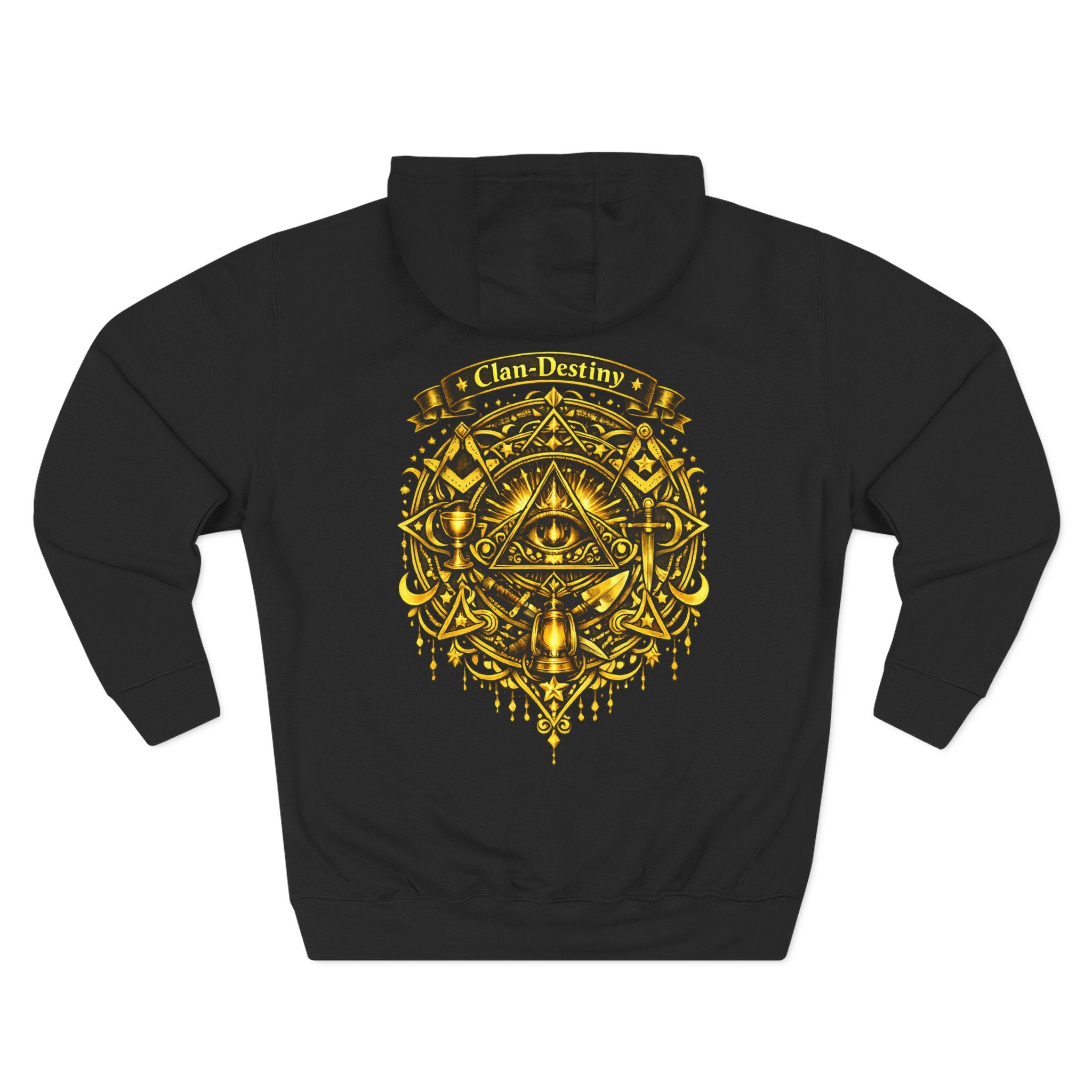 Hoodie - Golden Esoteric Crest Graphic Hoodie (Clan-Destiny)