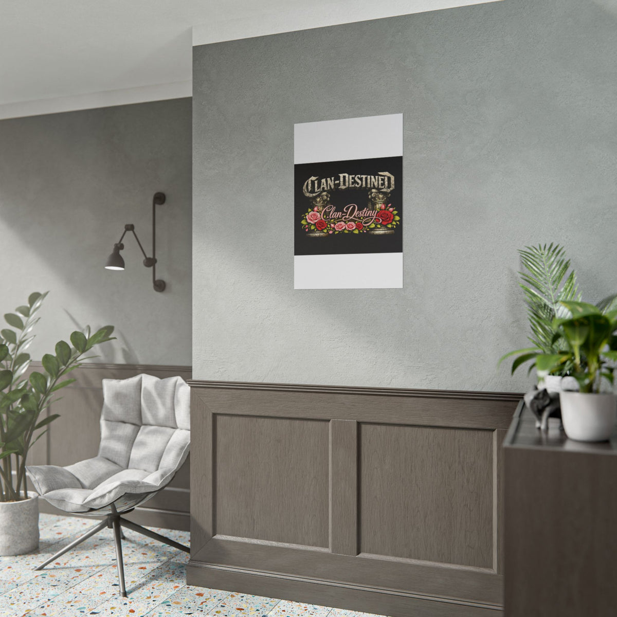 Floral Crest Poster