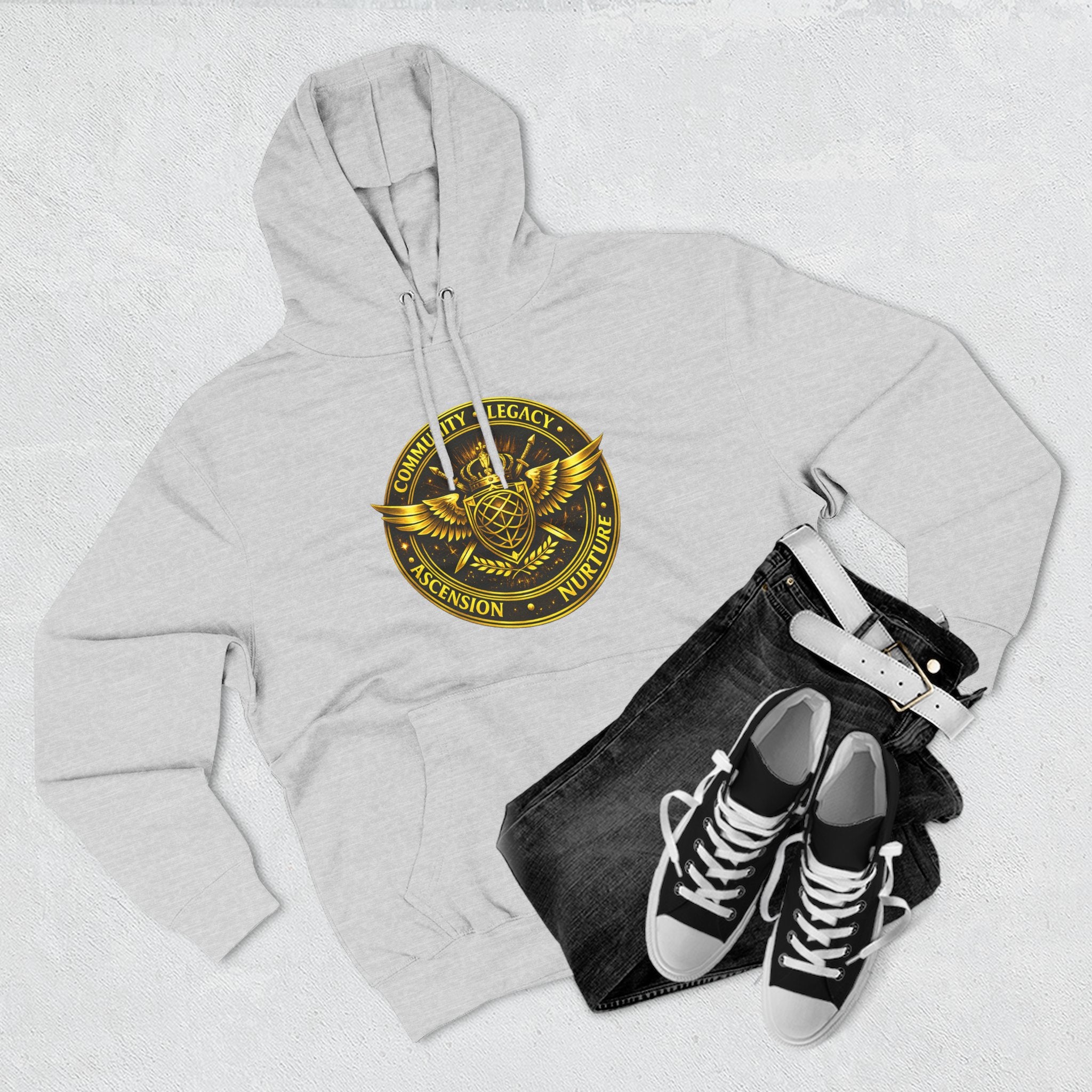 Hoodie - Golden Esoteric Crest Graphic Hoodie (Clan-Destiny)
