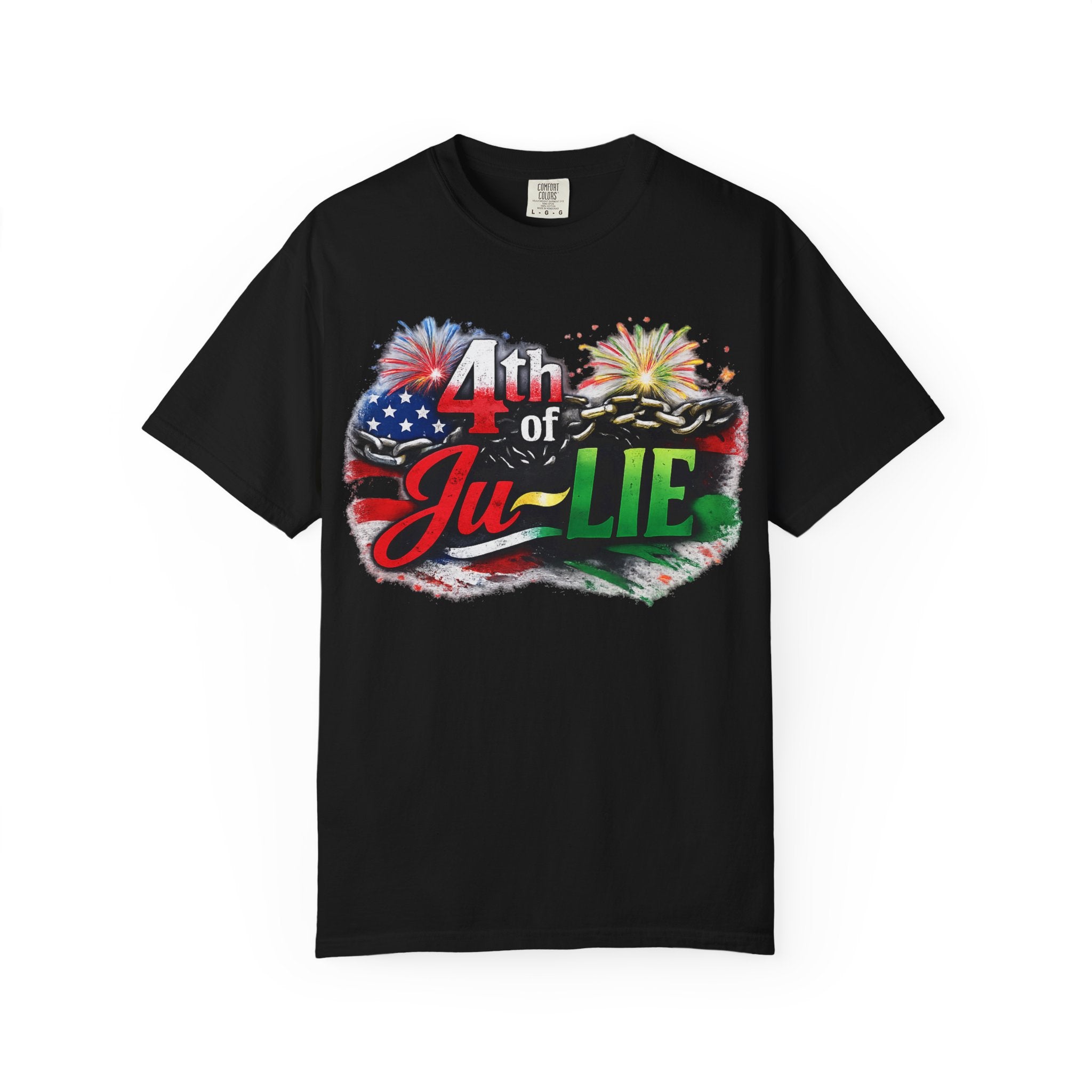 4th of Ju-LIE Graphic T-Shirt – Patriotic Fireworks Independence Day Tee