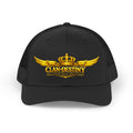Retro Trucker Hat — Gold Crown Wings "Clan Destiny" Logo