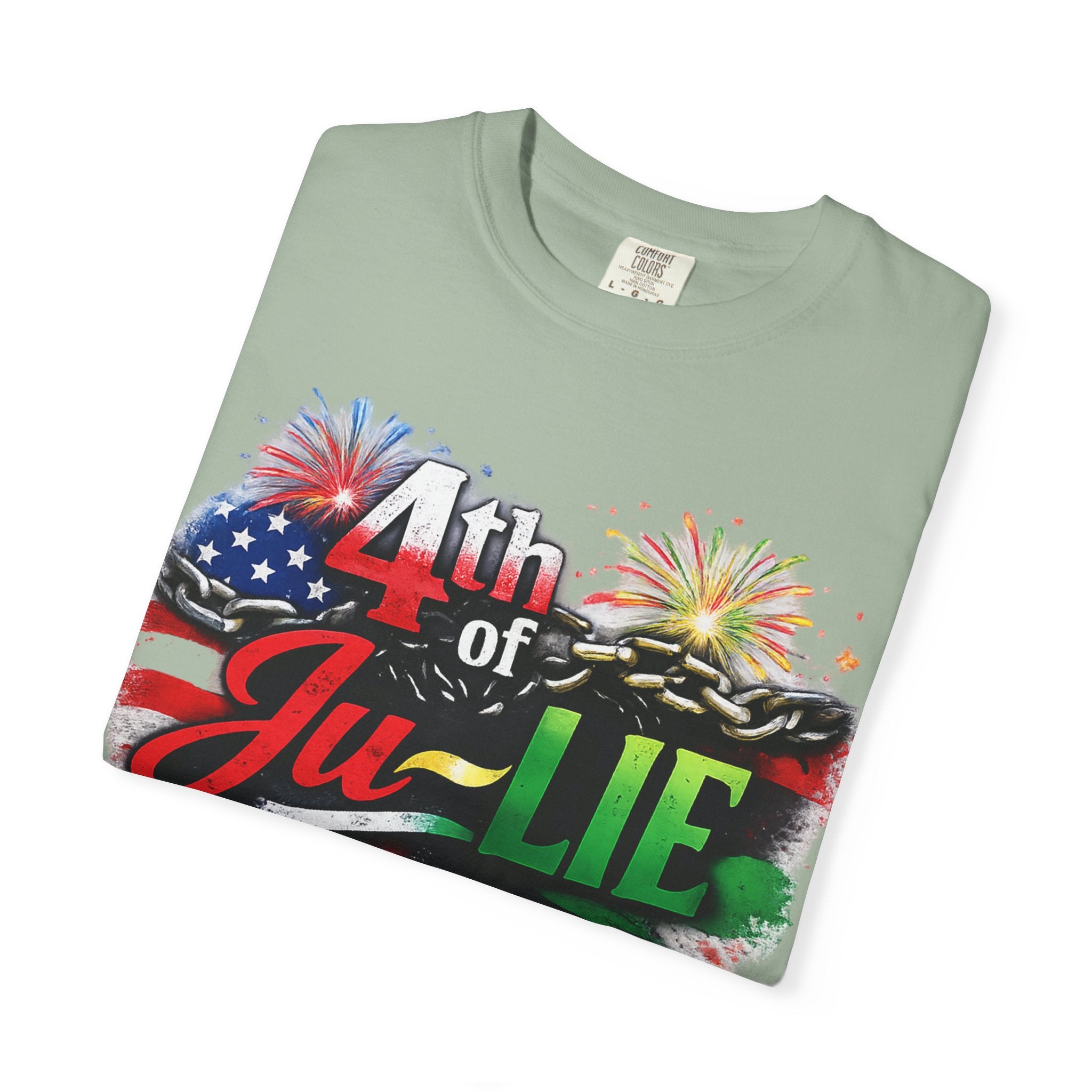 4th of Ju-LIE Graphic T-Shirt – Patriotic Fireworks Independence Day Tee