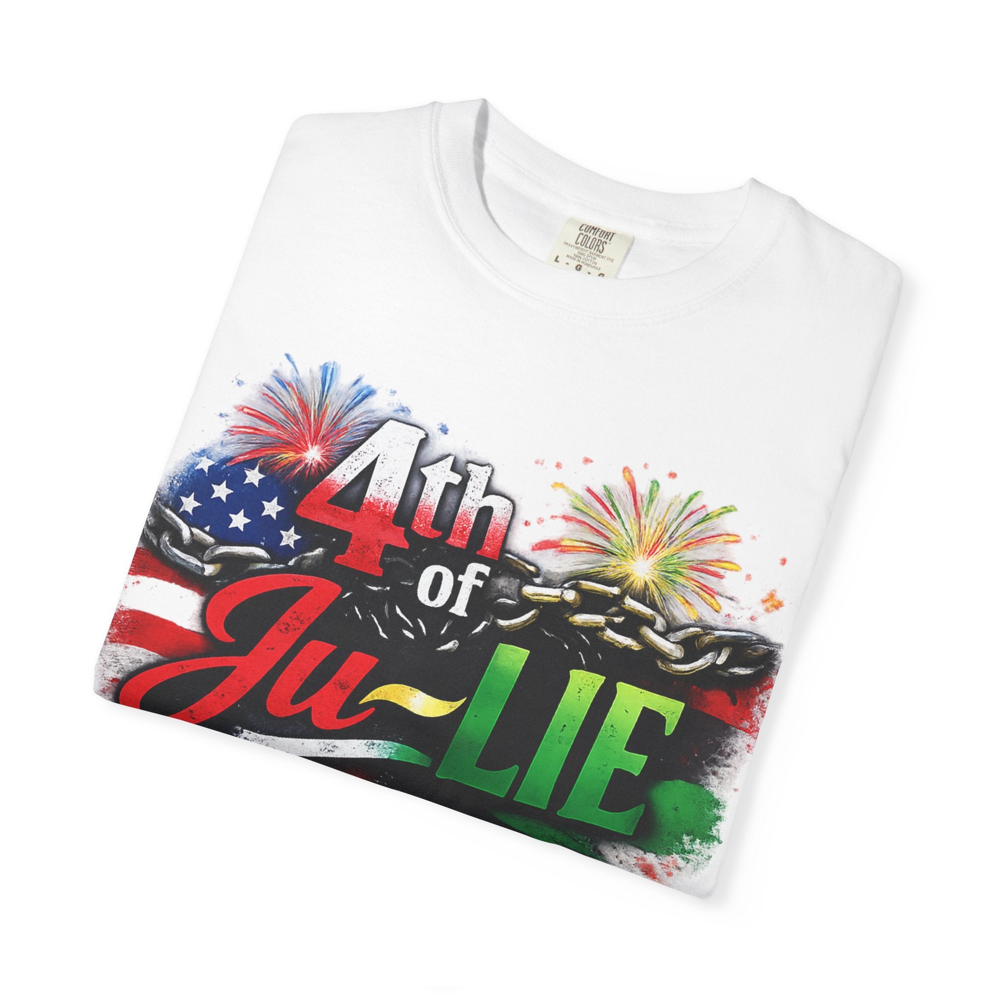 4th of Ju-LIE Graphic T-Shirt – Patriotic Fireworks Independence Day Tee