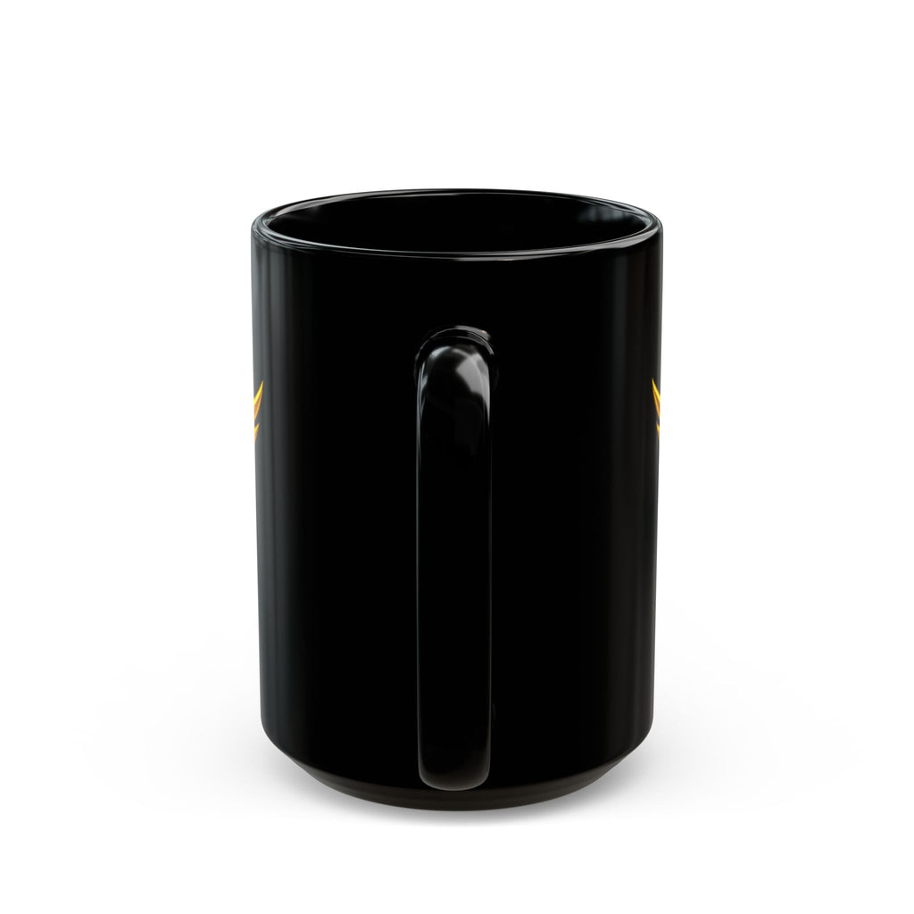 Black Mug — 'Plan-Destiny' Gold Crest Coffee Mug (11oz/15oz)