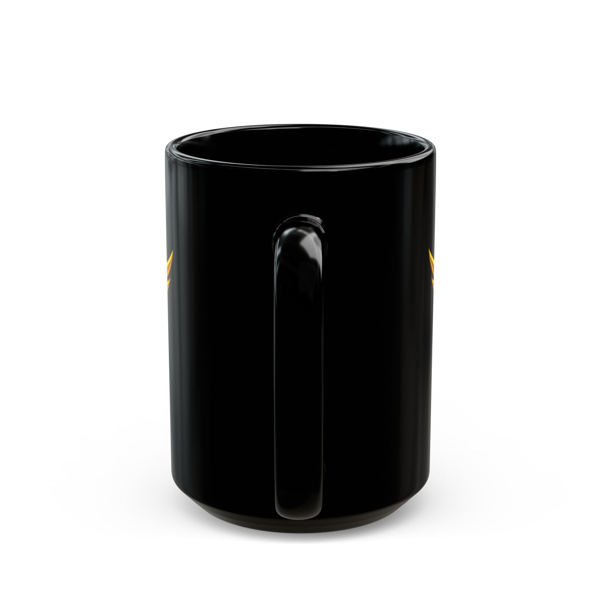 Black Mug — 'Plan-Destiny' Gold Crest Coffee Mug (11oz/15oz)