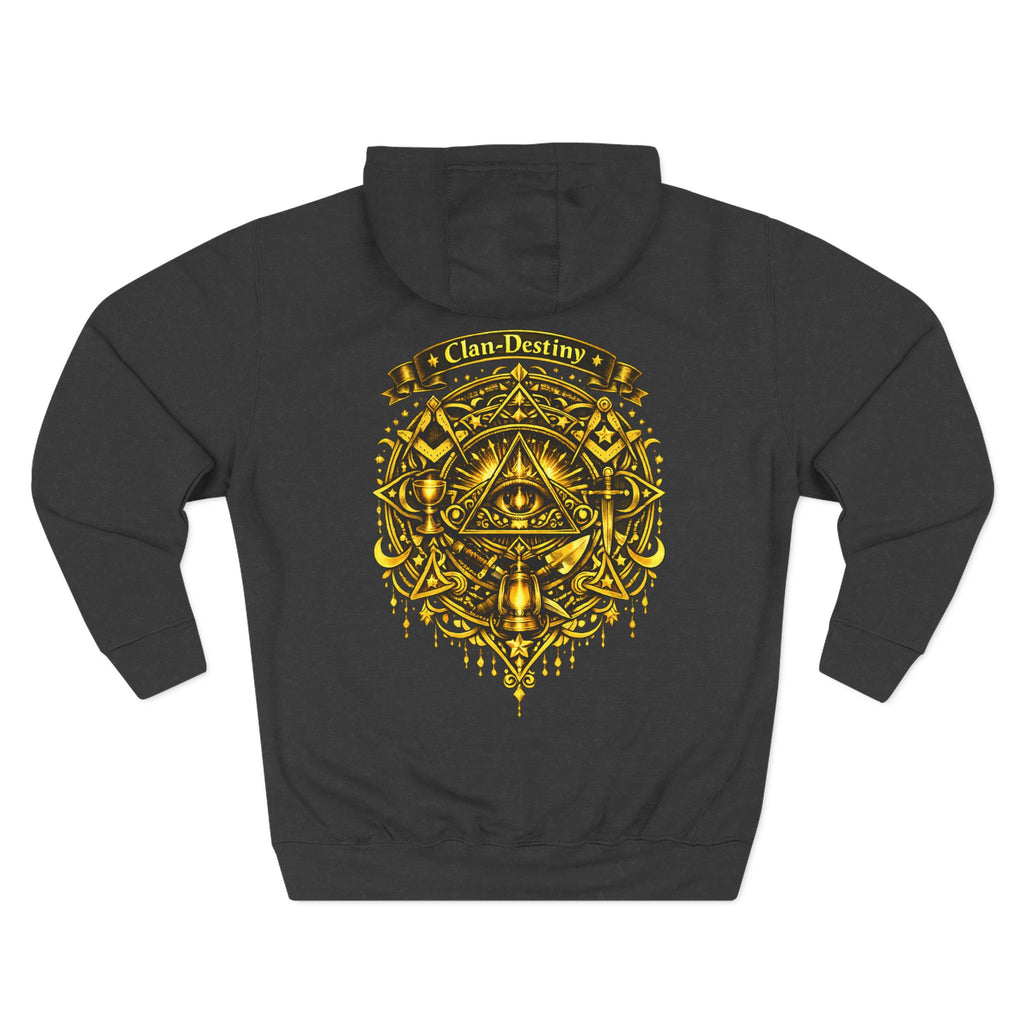 Hoodie - Golden Esoteric Crest Graphic Hoodie (Clan-Destiny)