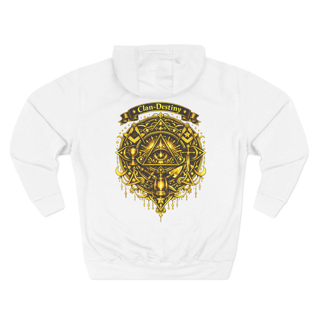 Hoodie - Golden Esoteric Crest Graphic Hoodie (Clan-Destiny)