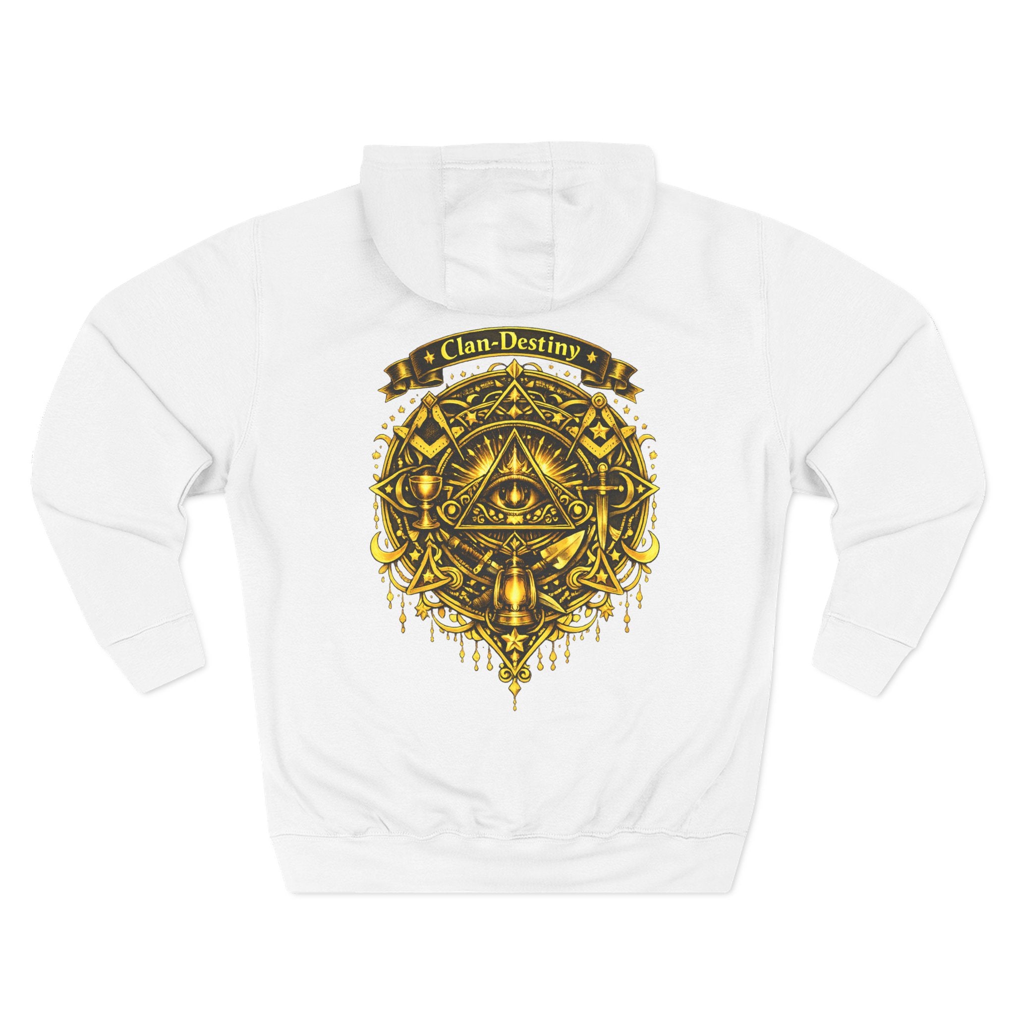 Hoodie - Golden Esoteric Crest Graphic Hoodie (Clan-Destiny)