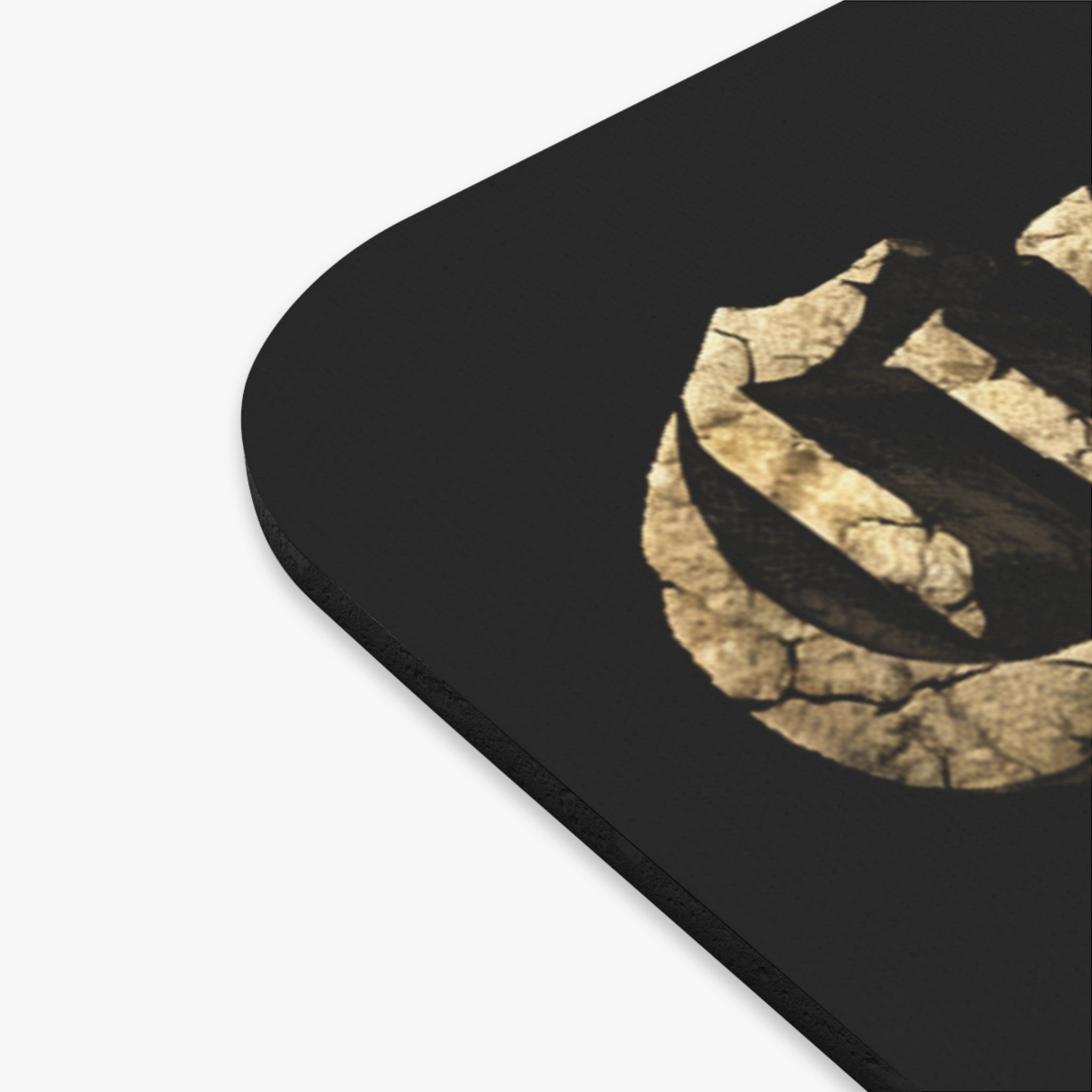 Gold Foil Pumpkin Mouse Pad — Halloween Desk Decor