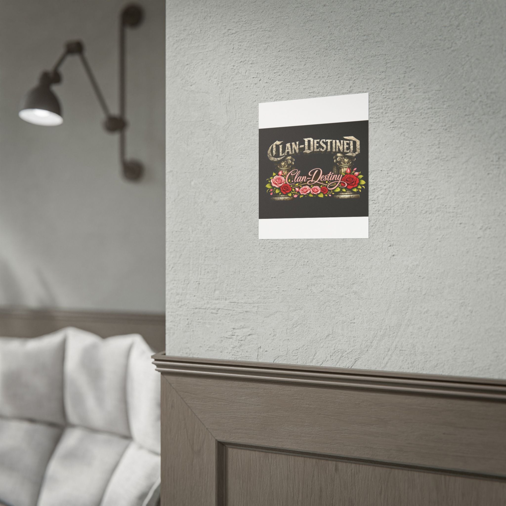 Clan-Destined Floral Poster — Rolled Decorative Wall Art